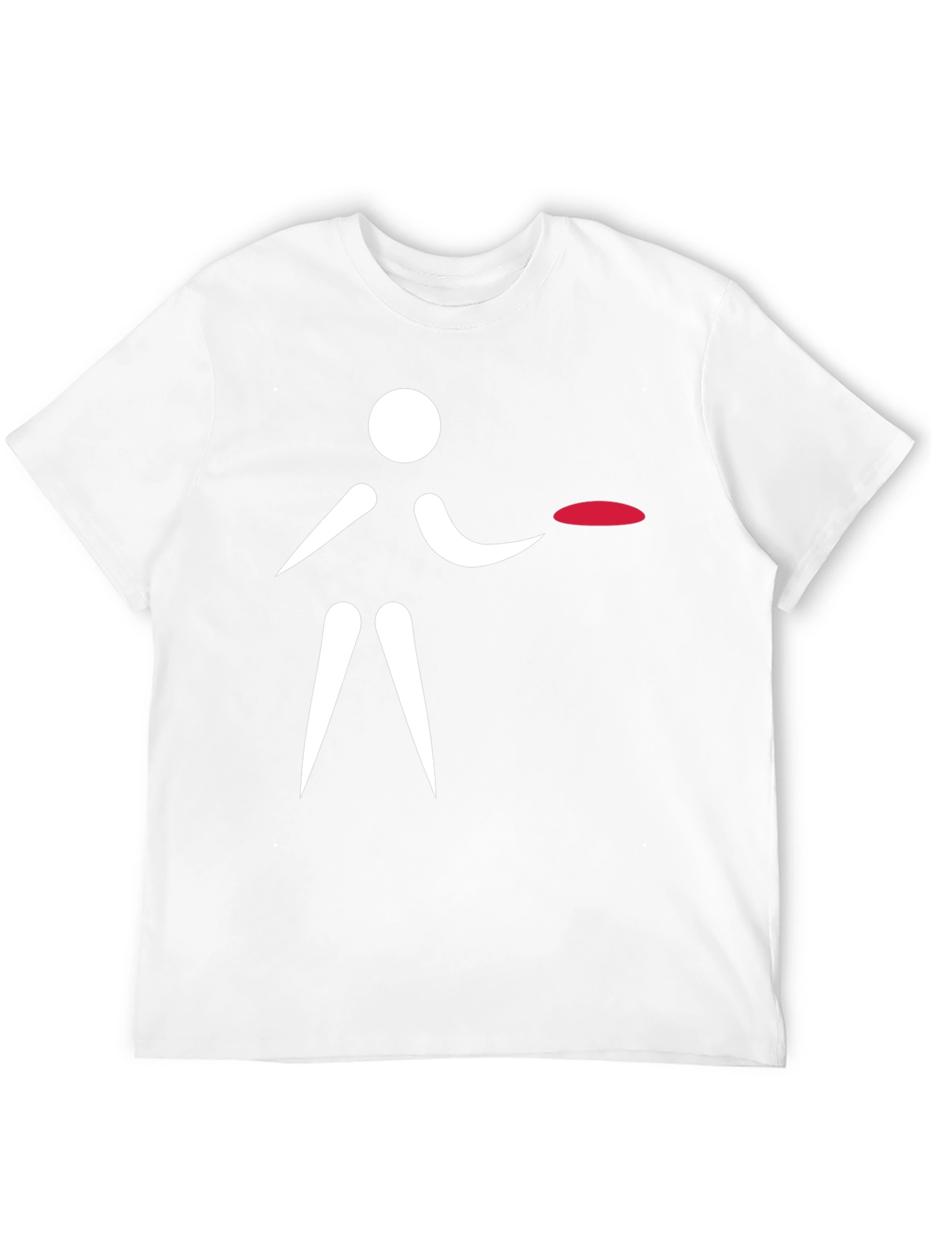 Frisbee Player Graphic T-Shirt - Black