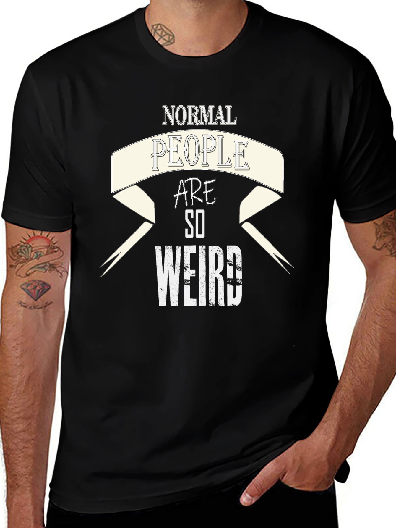 Normal People Are So Weird Graphic T-Shirt