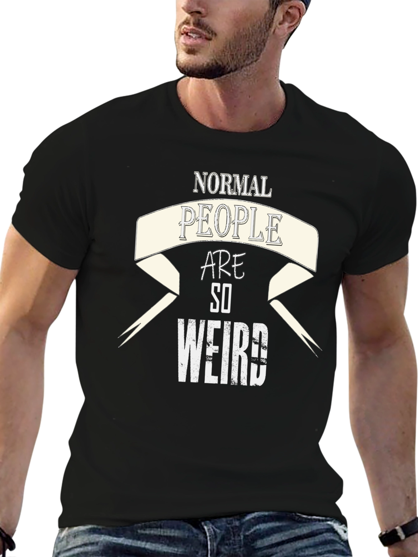 Normal People Are So Weird Graphic T-Shirt