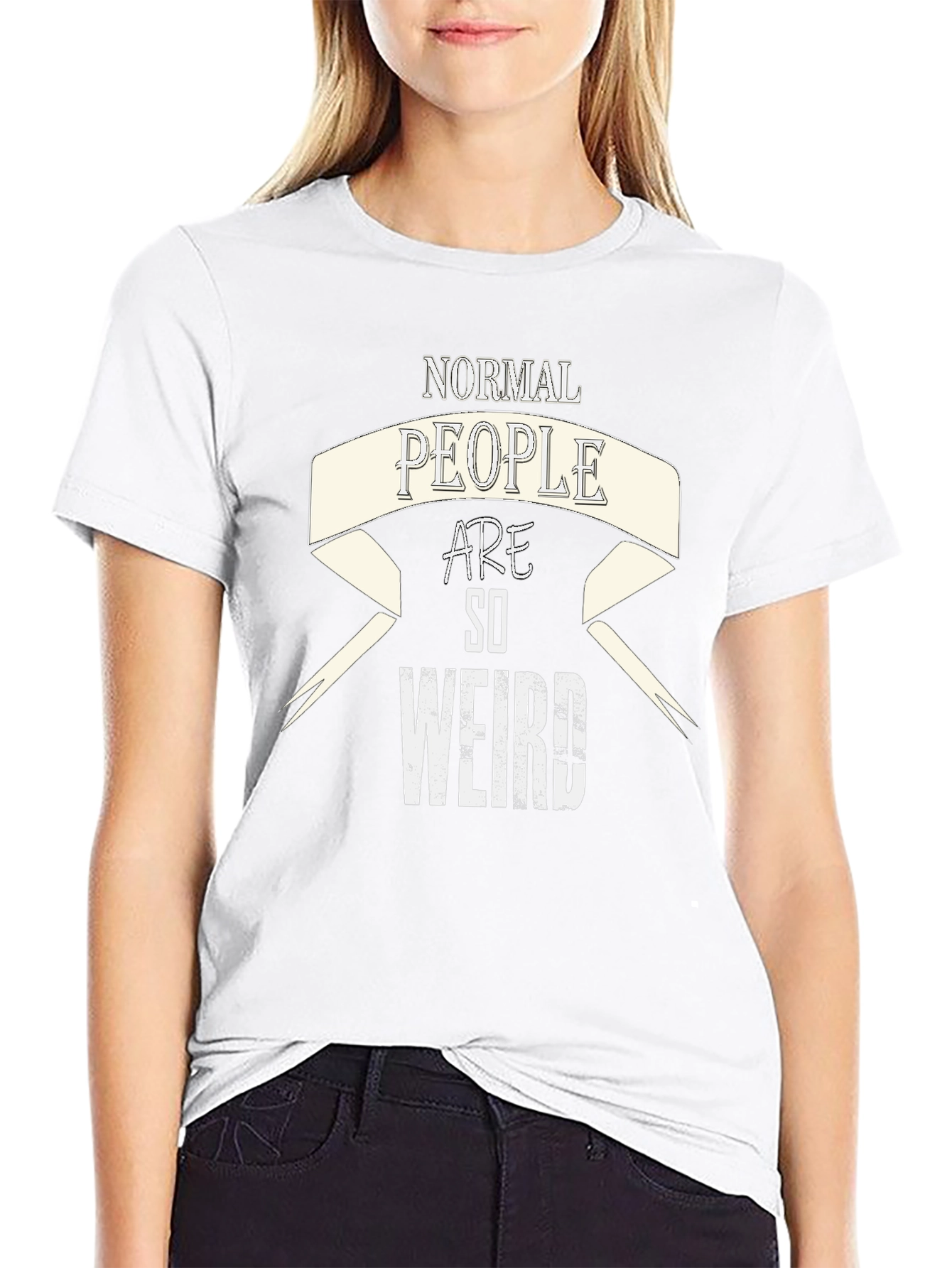 Normal People Are So Weird Graphic T-Shirt