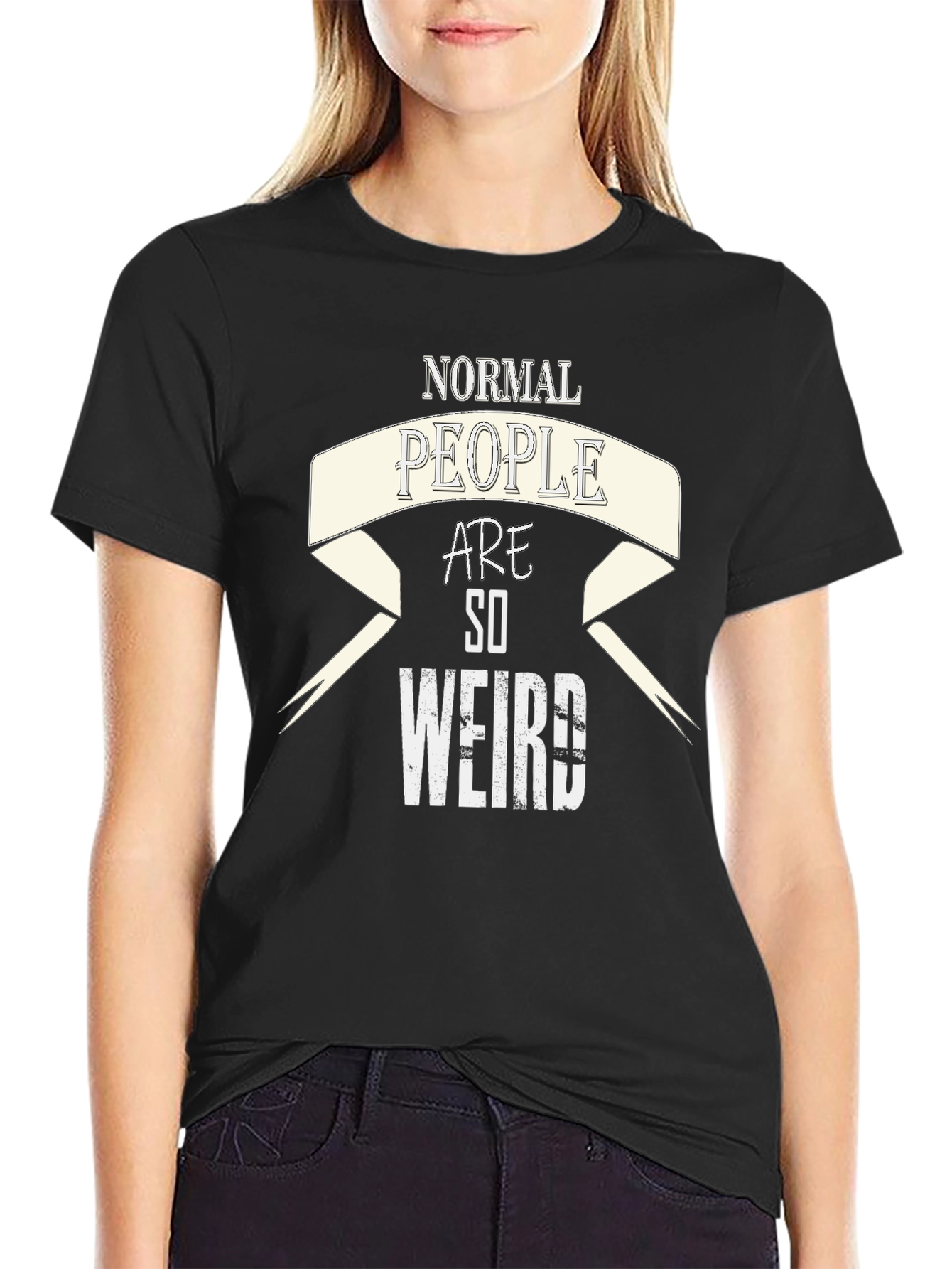 Normal People Are So Weird Graphic T-Shirt