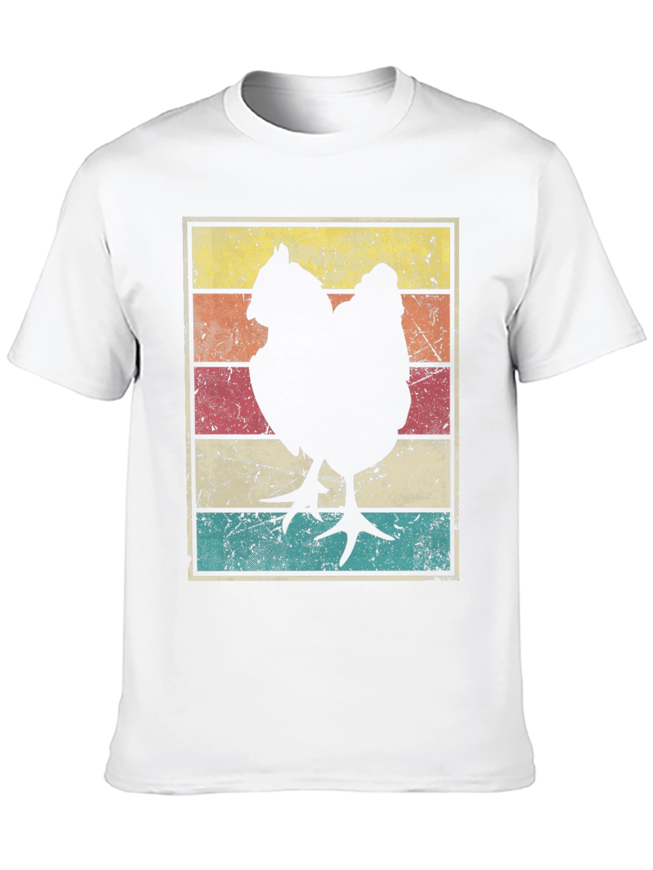Retro Chicken Graphic Tee - Farm Life Style