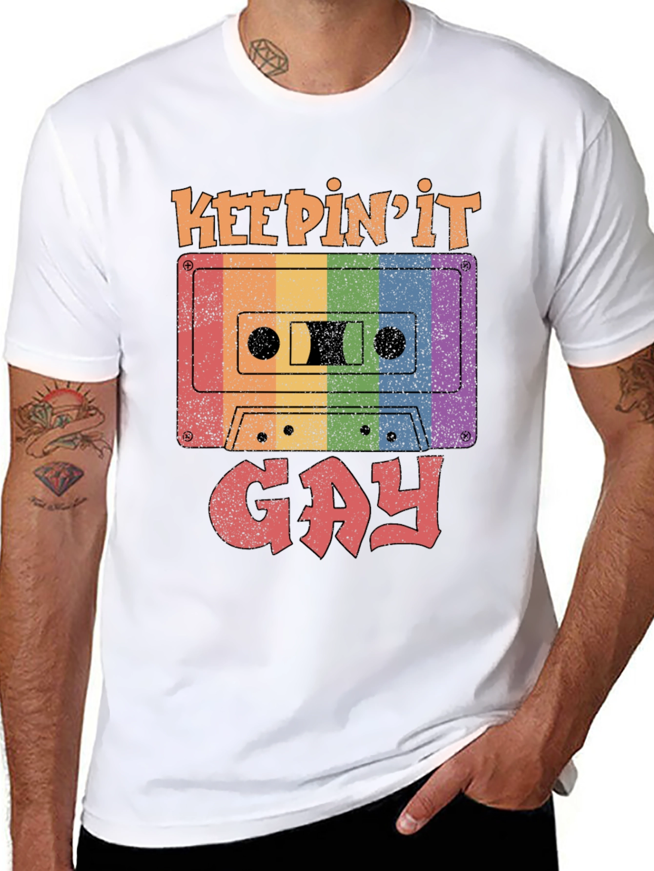 Keepin It Gay Retro Cassette T-Shirt
