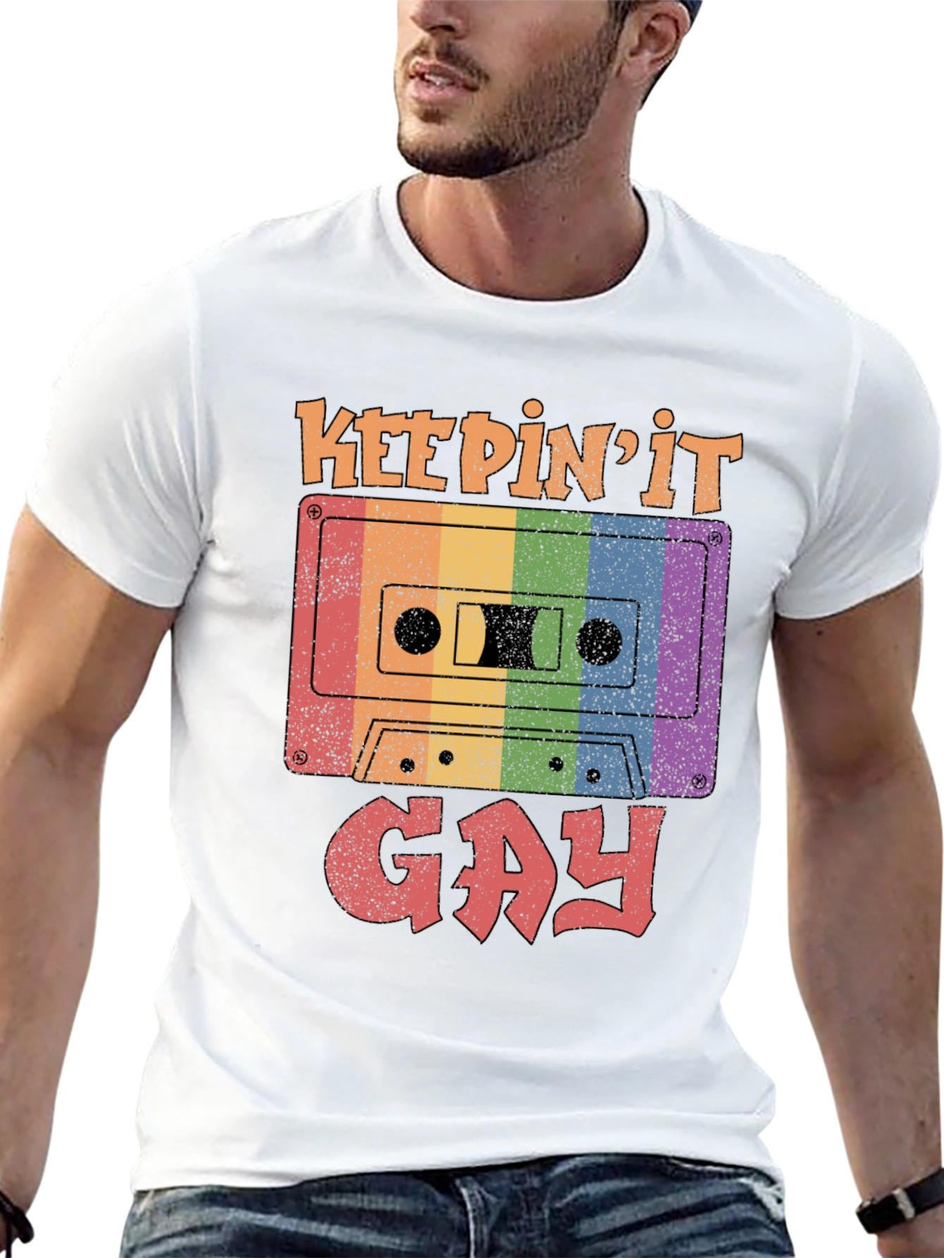 Keepin It Gay Retro Cassette T-Shirt