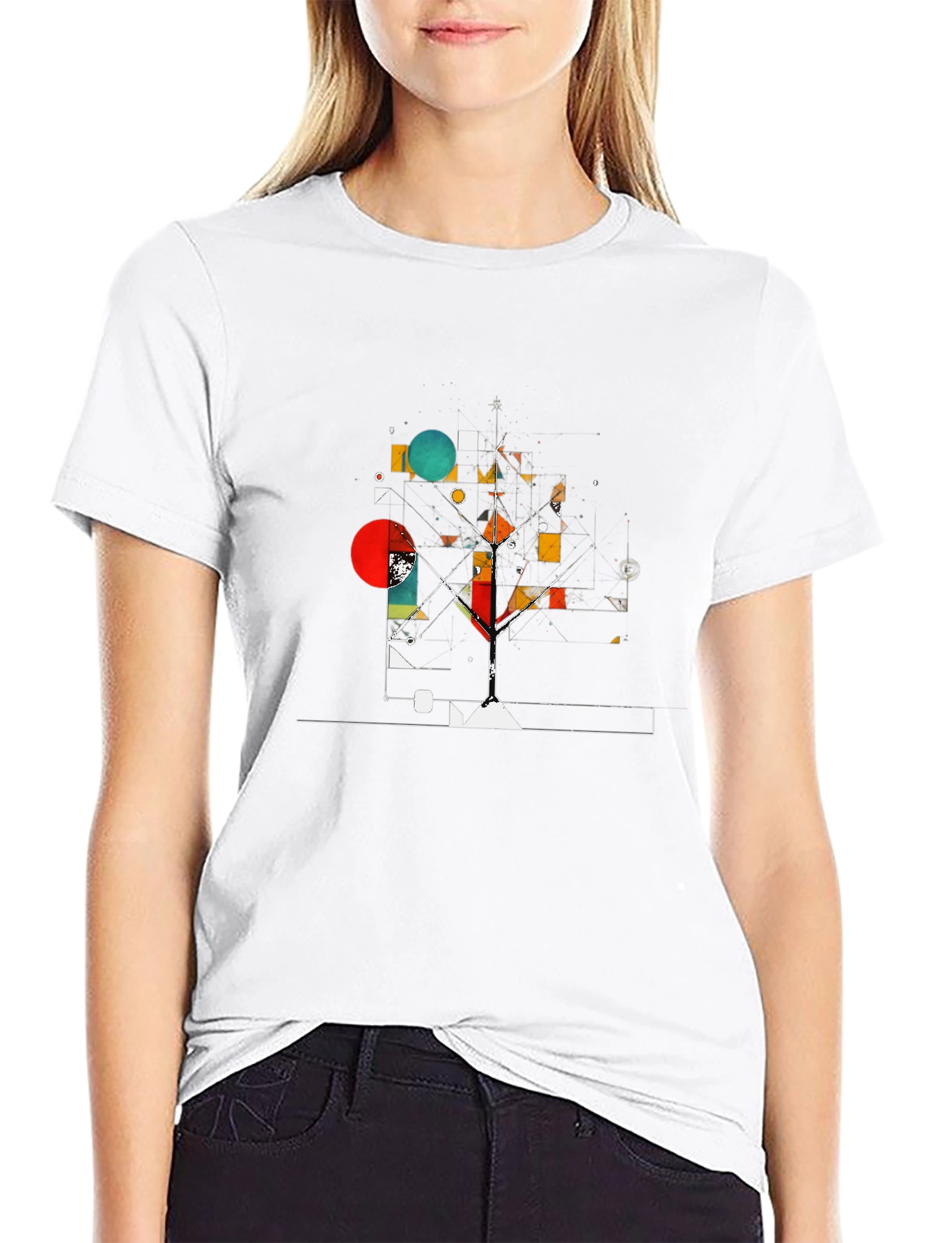 Abstract Geometric Art Tee