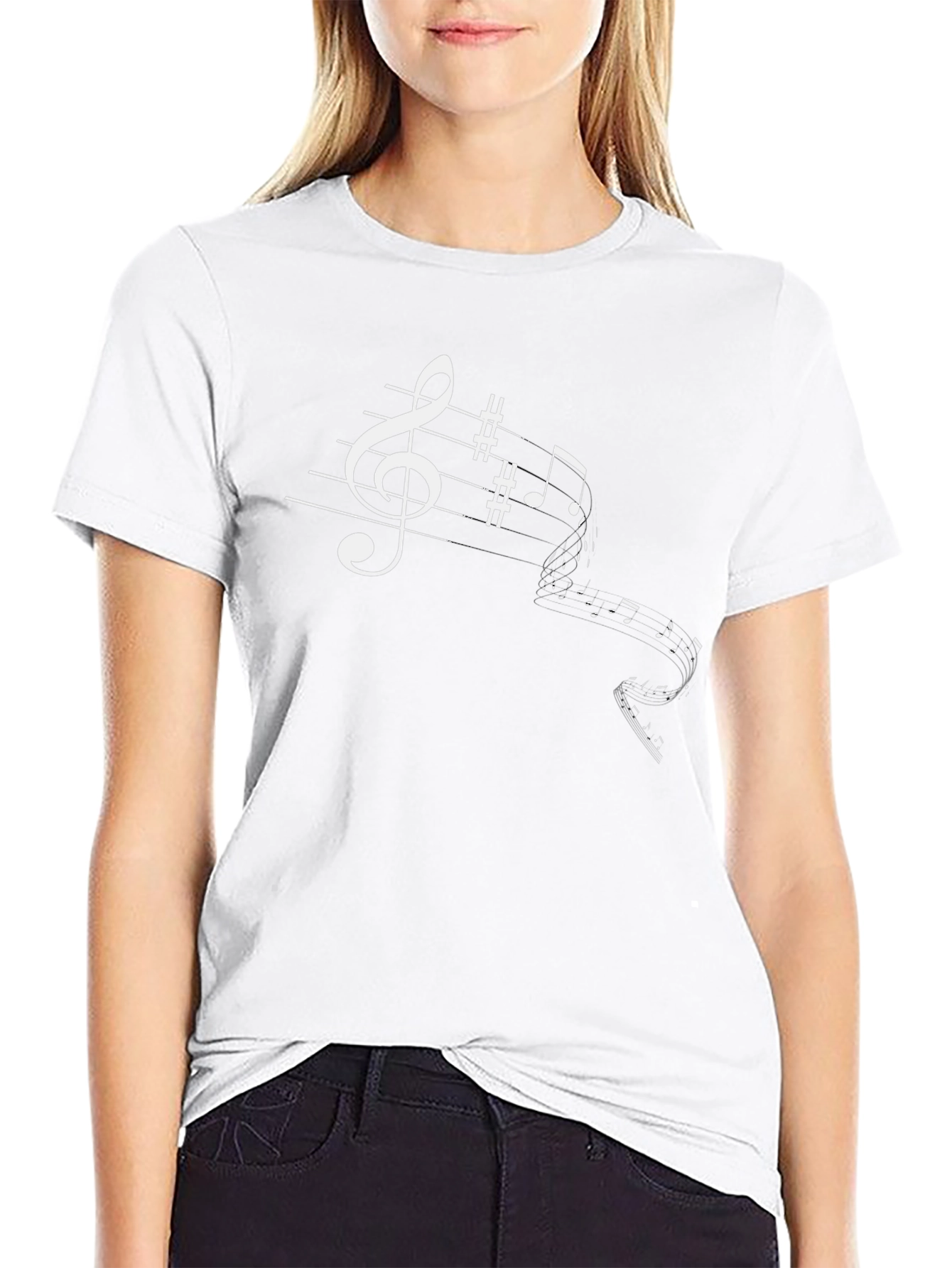 Musical Notes Graphic T-Shirt