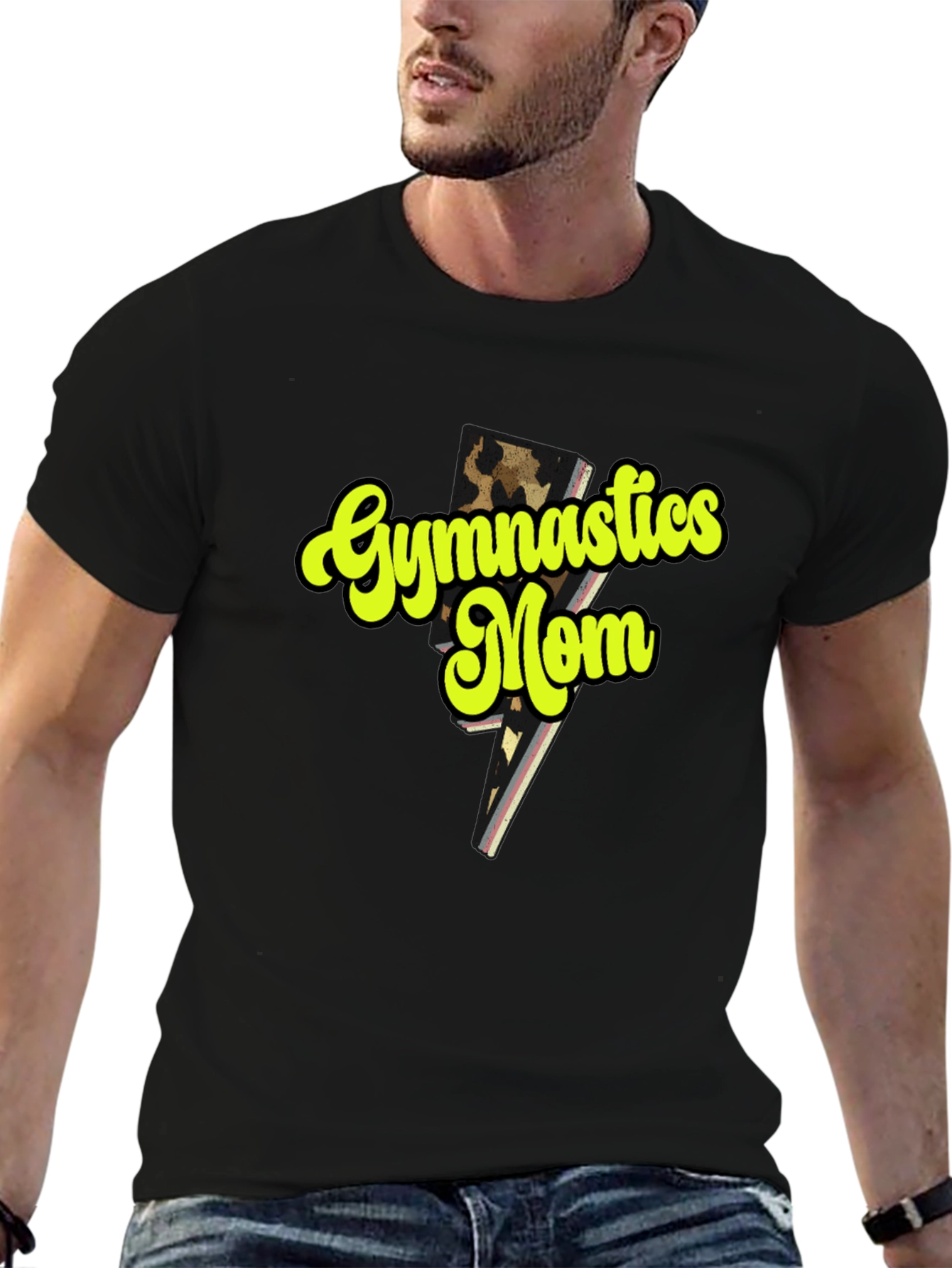 Gymnastics Mom Black T-Shirt