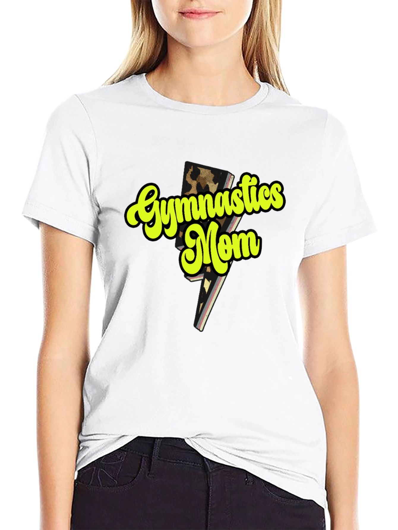 Gymnastics Mom Black T-Shirt