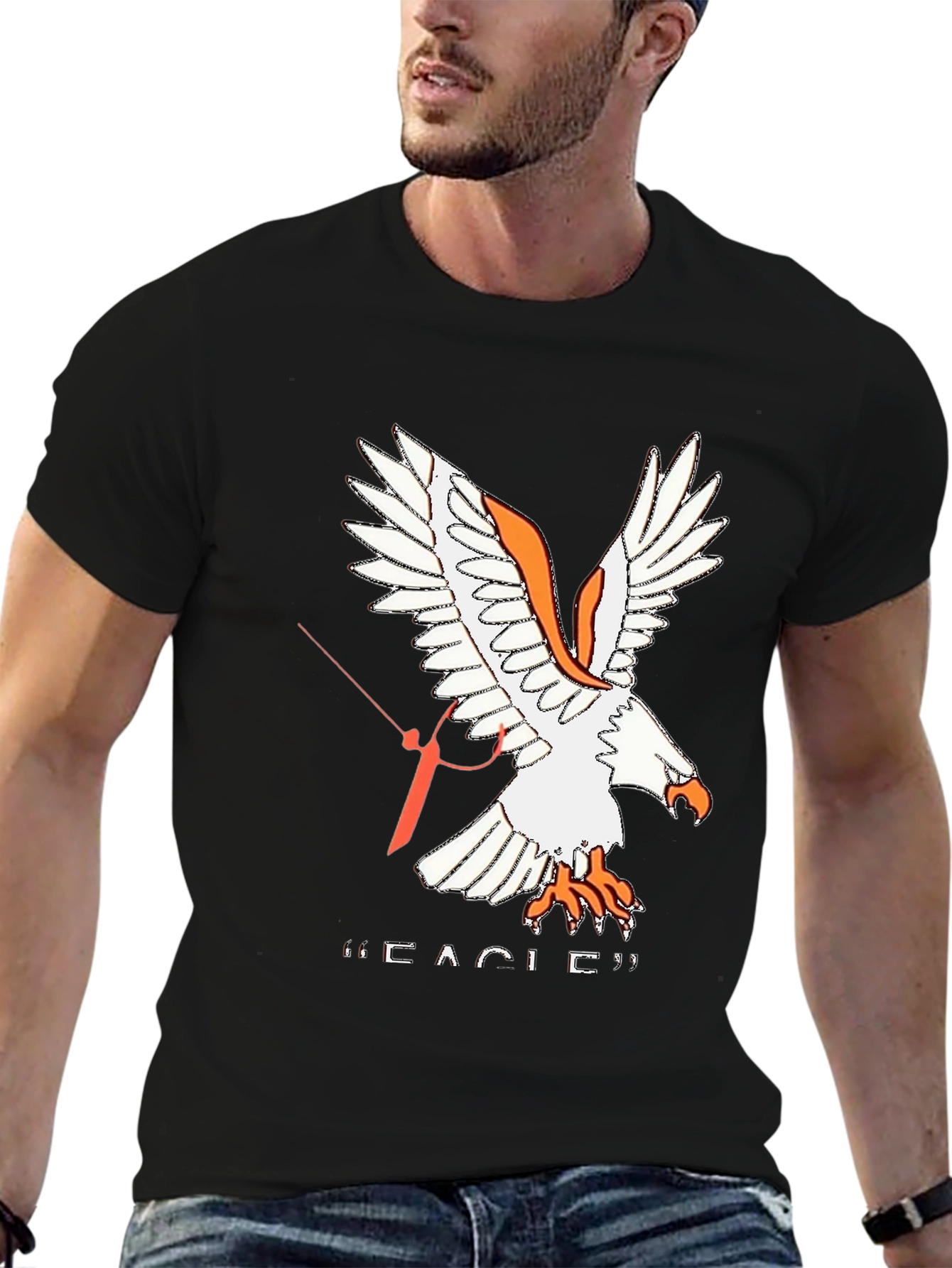 Eagle Graphic T-Shirt - Mens Black Tee