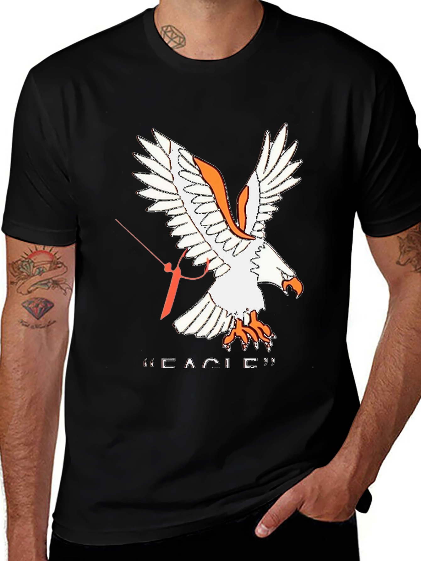 Eagle Graphic T-Shirt - Mens Black Tee