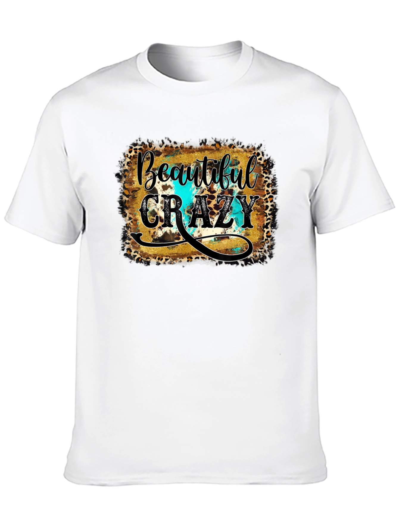 Beautiful Crazy Graphic Tee - Unisex Black T-Shirt