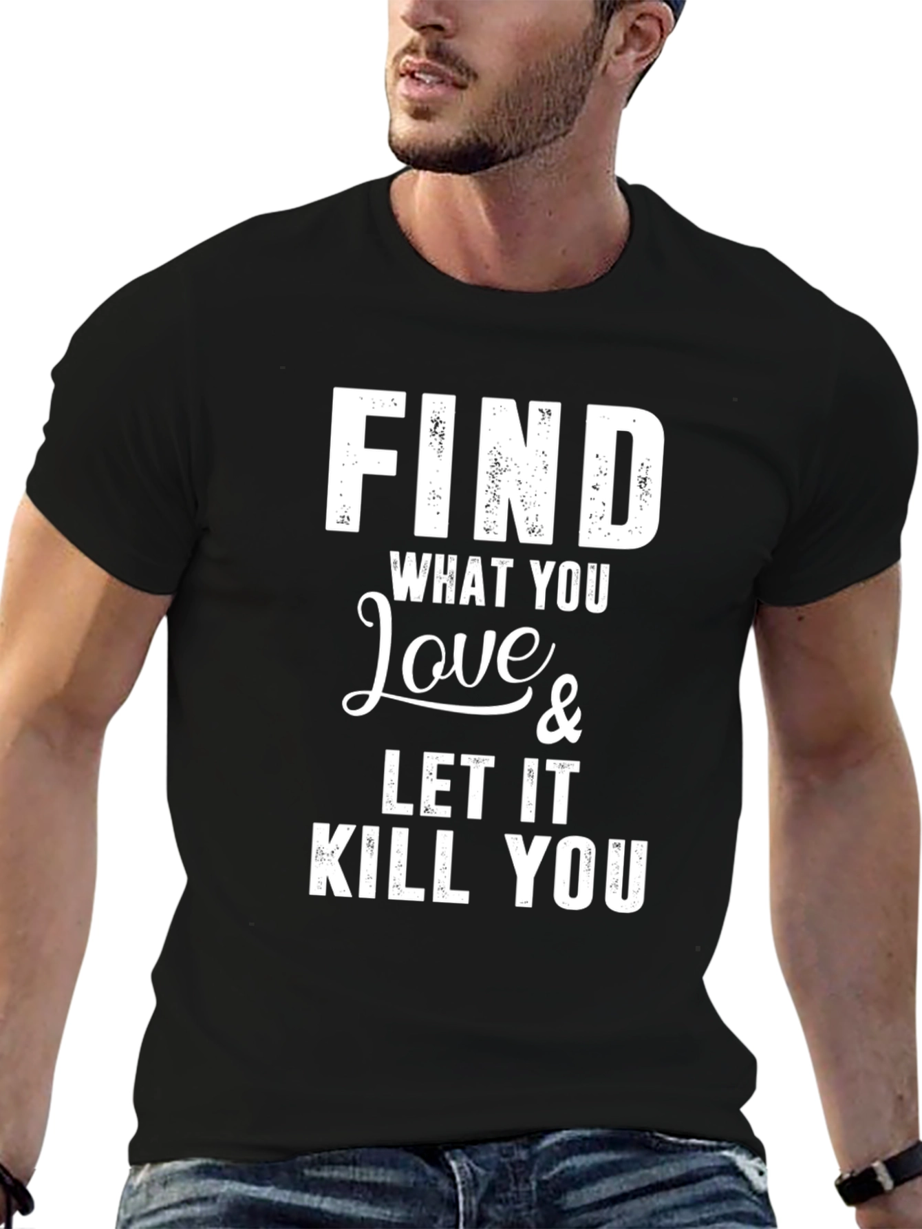 Find What You Love Graphic Tee - Black