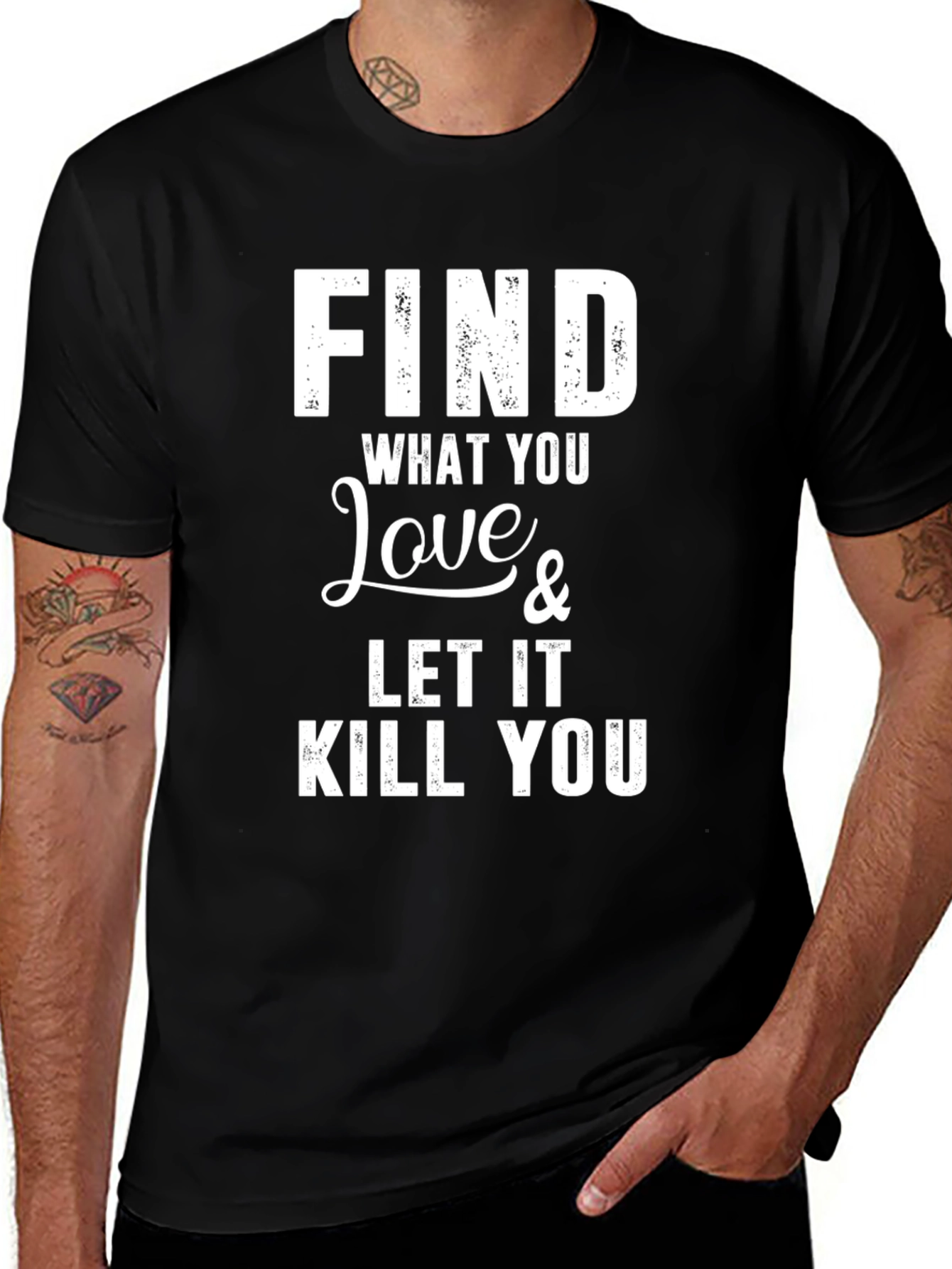Find What You Love Graphic Tee - Black