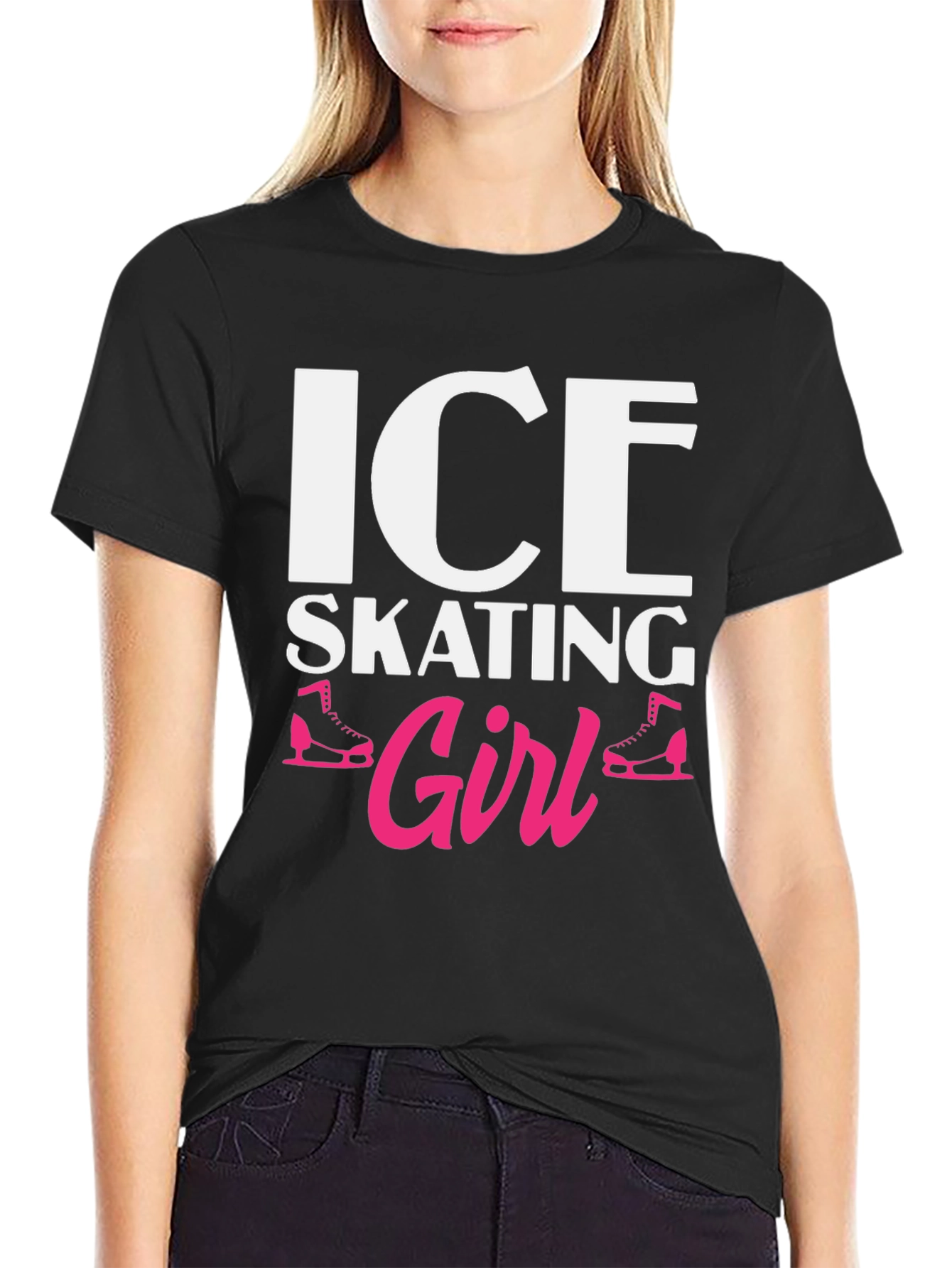Ice Skating Girl T-Shirt - Novelty Apparel