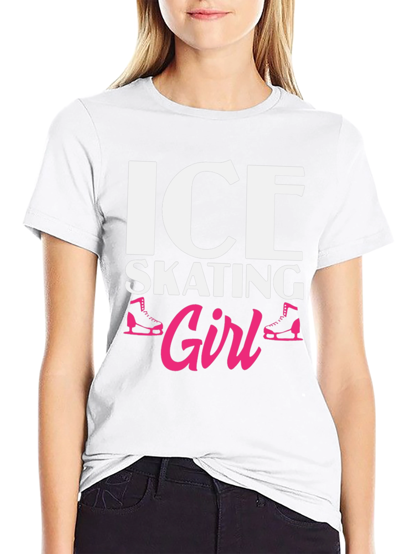 Ice Skating Girl T-Shirt - Novelty Apparel