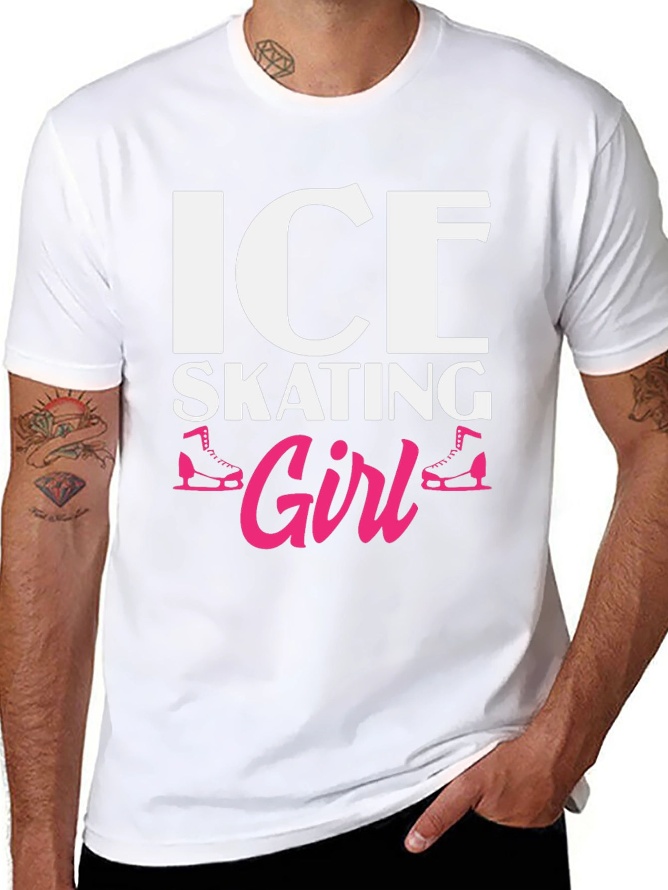 Ice Skating Girl T-Shirt - Novelty Apparel