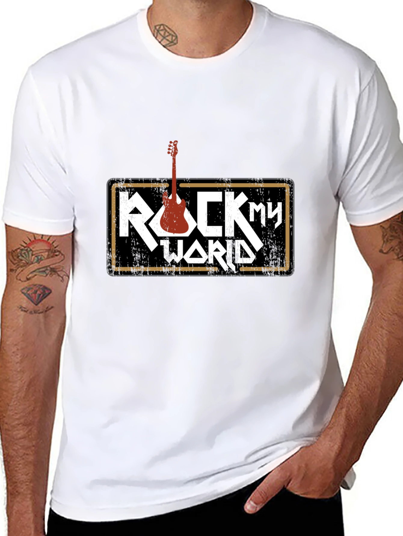 Rock My World Graphic Tee - Music T-Shirt