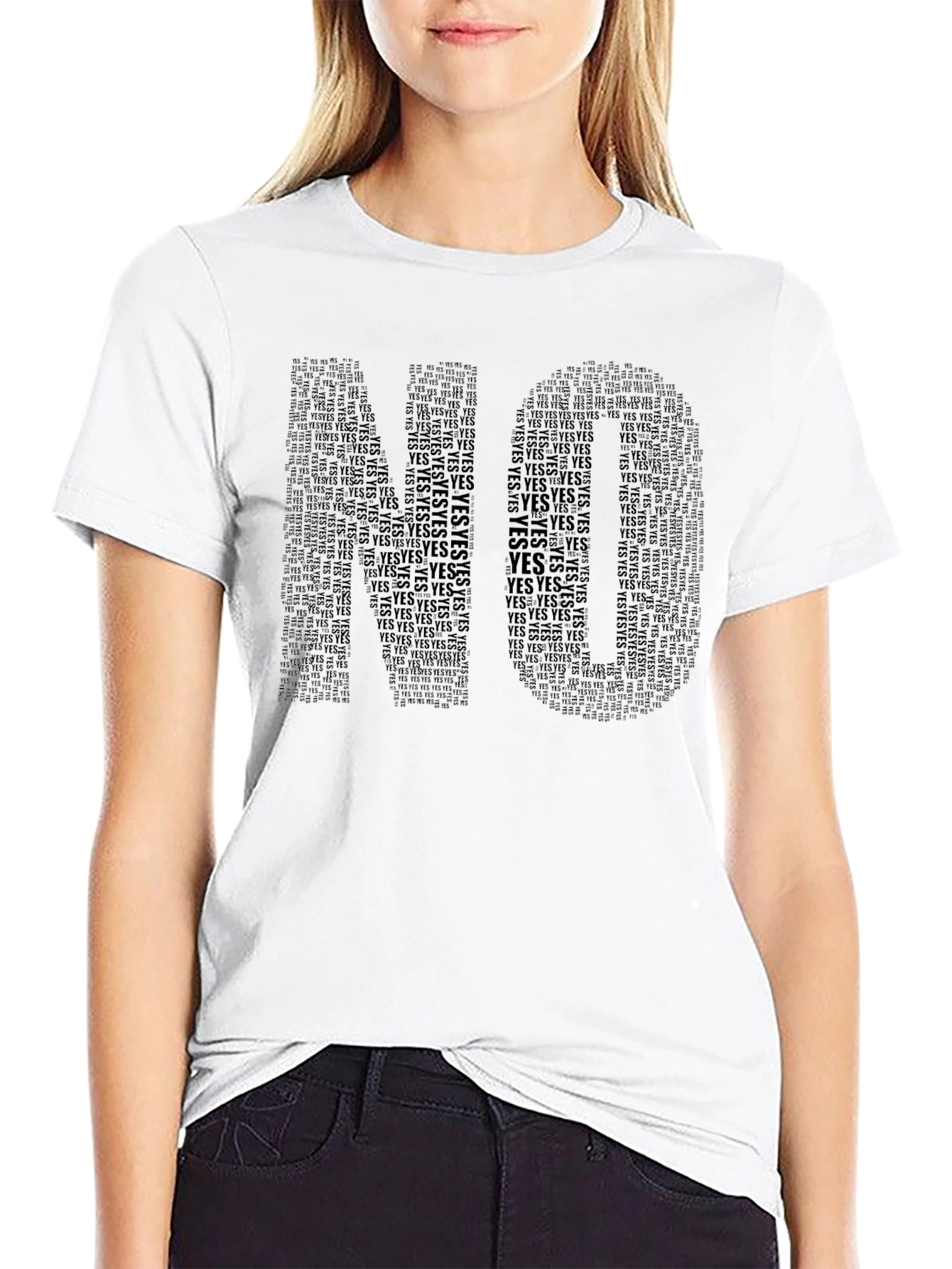 Word Art NO T-Shirt