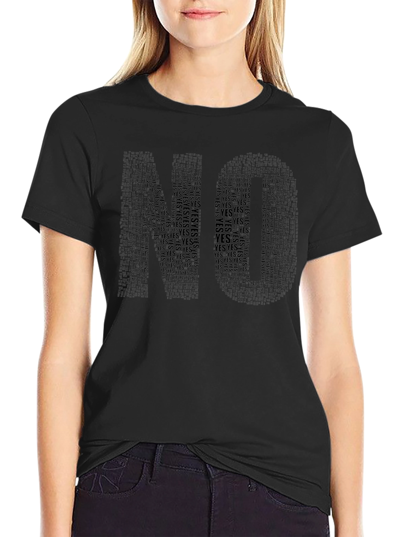 Word Art NO T-Shirt