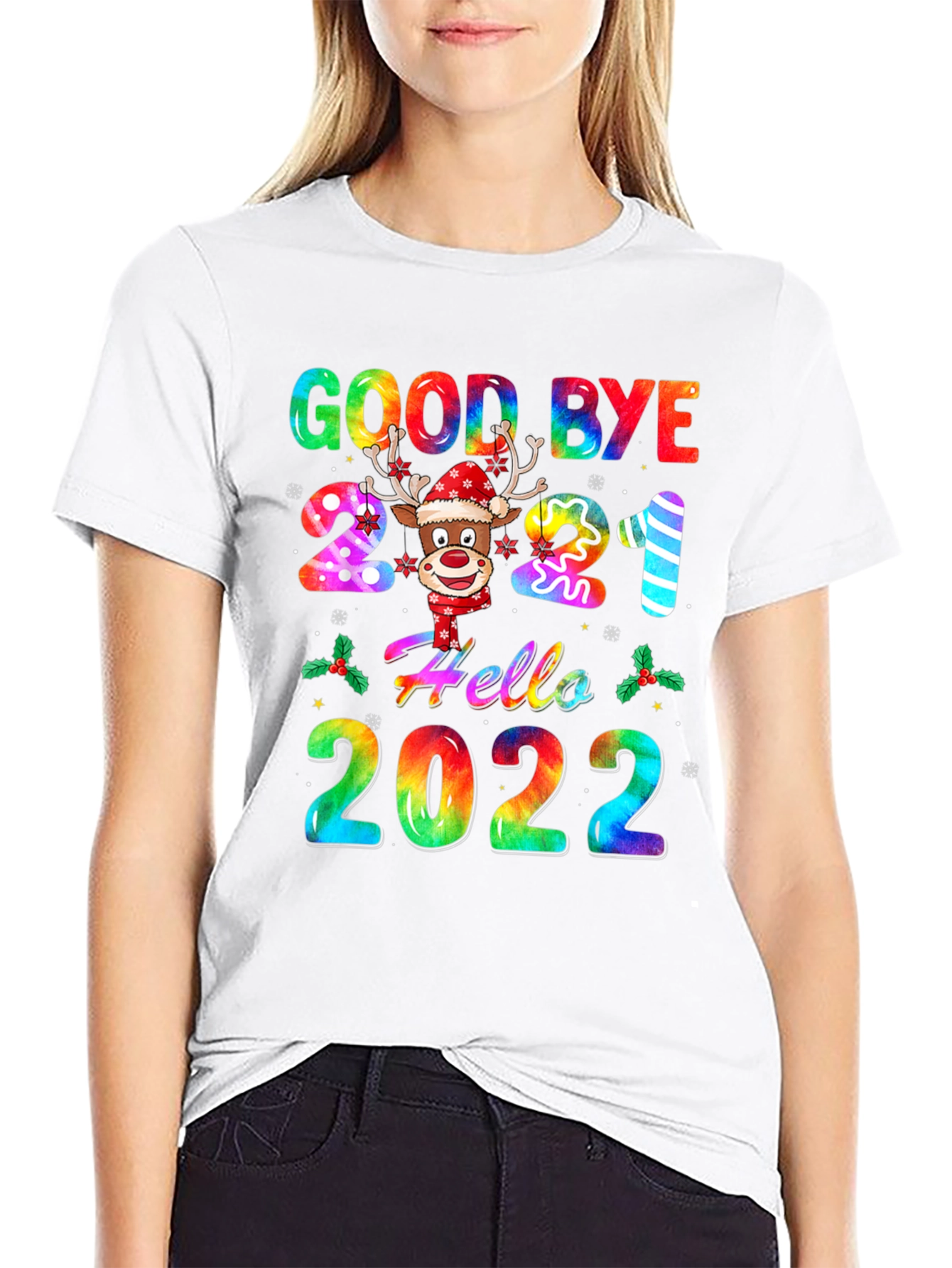 Goodbye 2021 Hello 2022 New Year T-Shirt