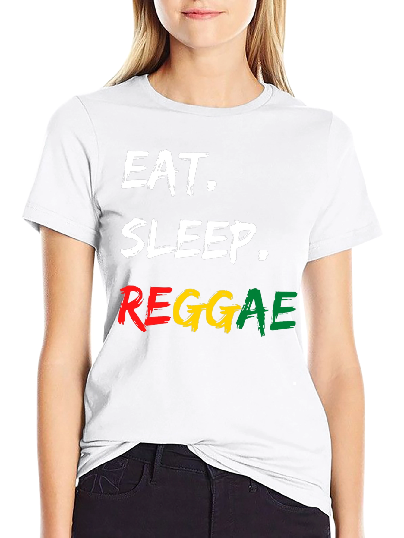 Eat Sleep Reggae T-Shirt - Cool Graphic Tee