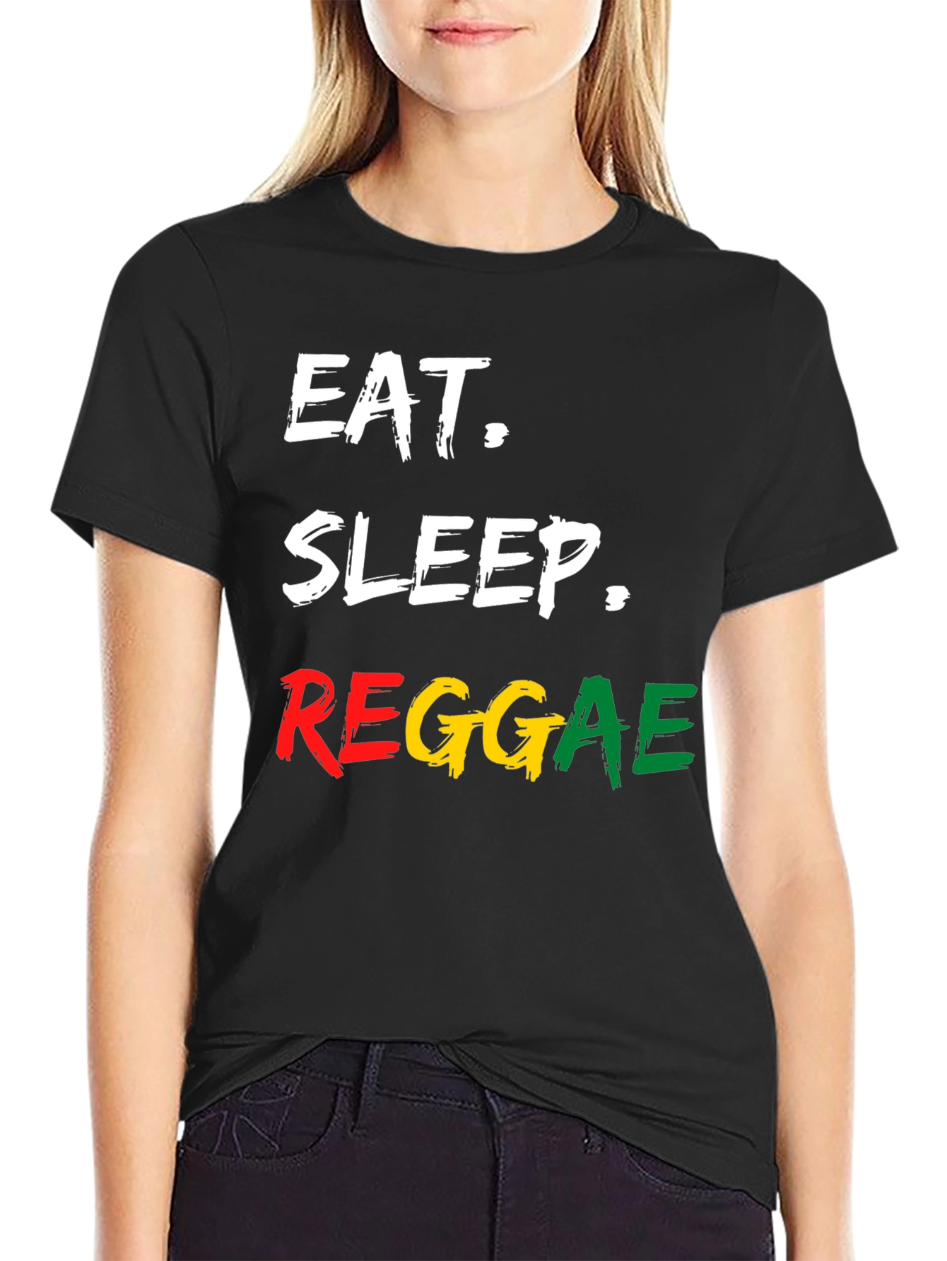 Eat Sleep Reggae T-Shirt - Cool Graphic Tee