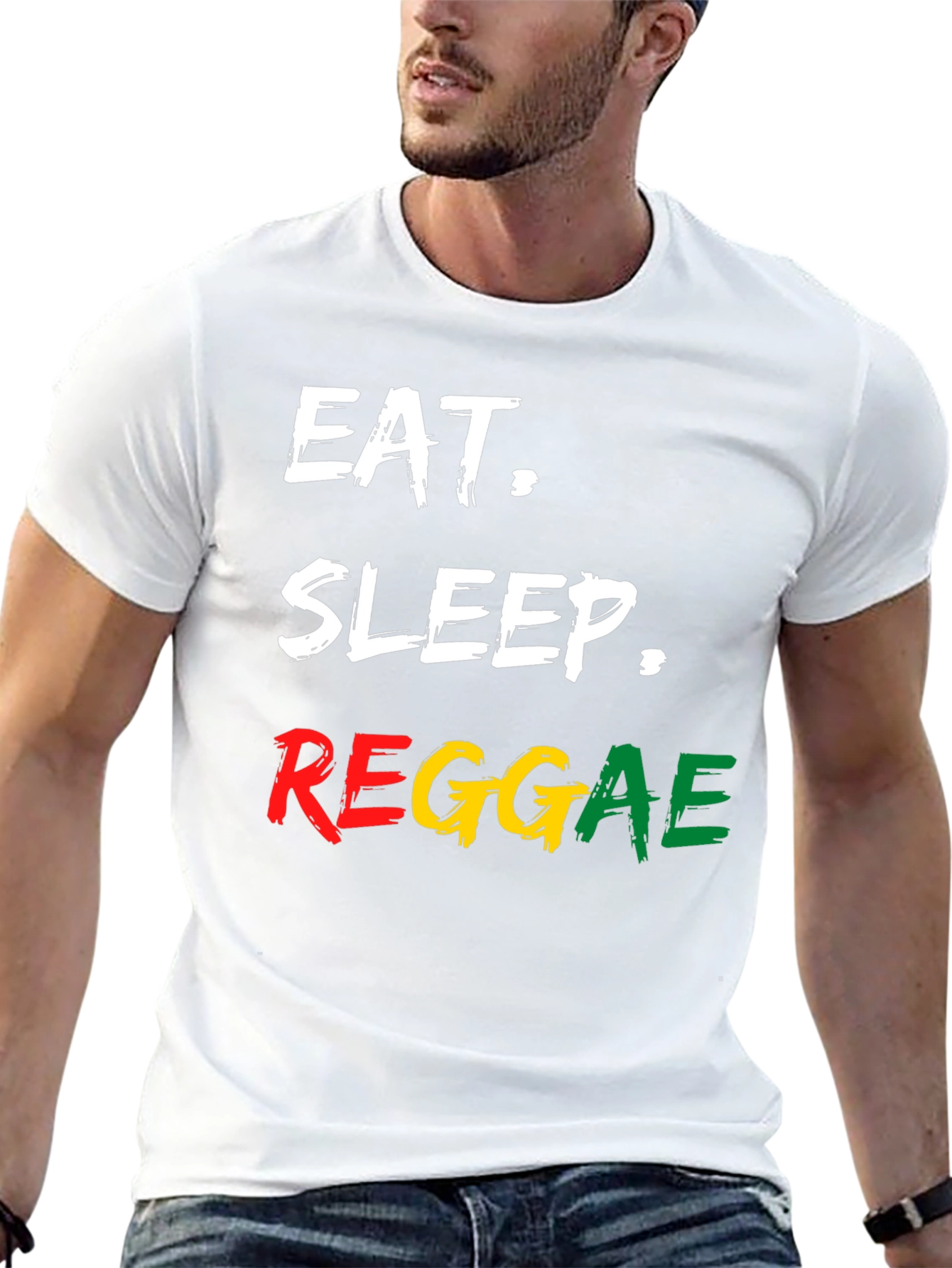 Eat Sleep Reggae T-Shirt - Cool Graphic Tee