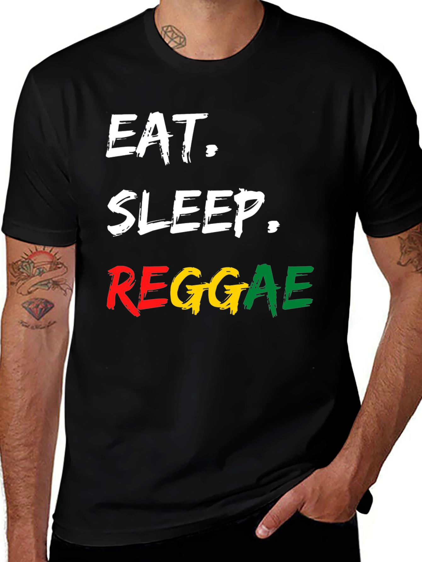 Eat Sleep Reggae T-Shirt - Cool Graphic Tee