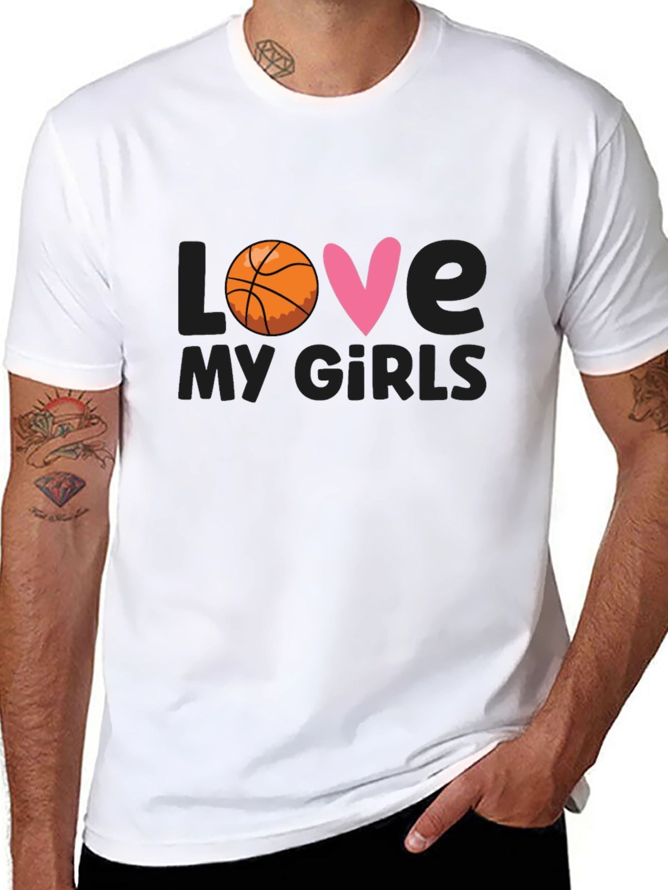 Love My Girls Basketball T-Shirt