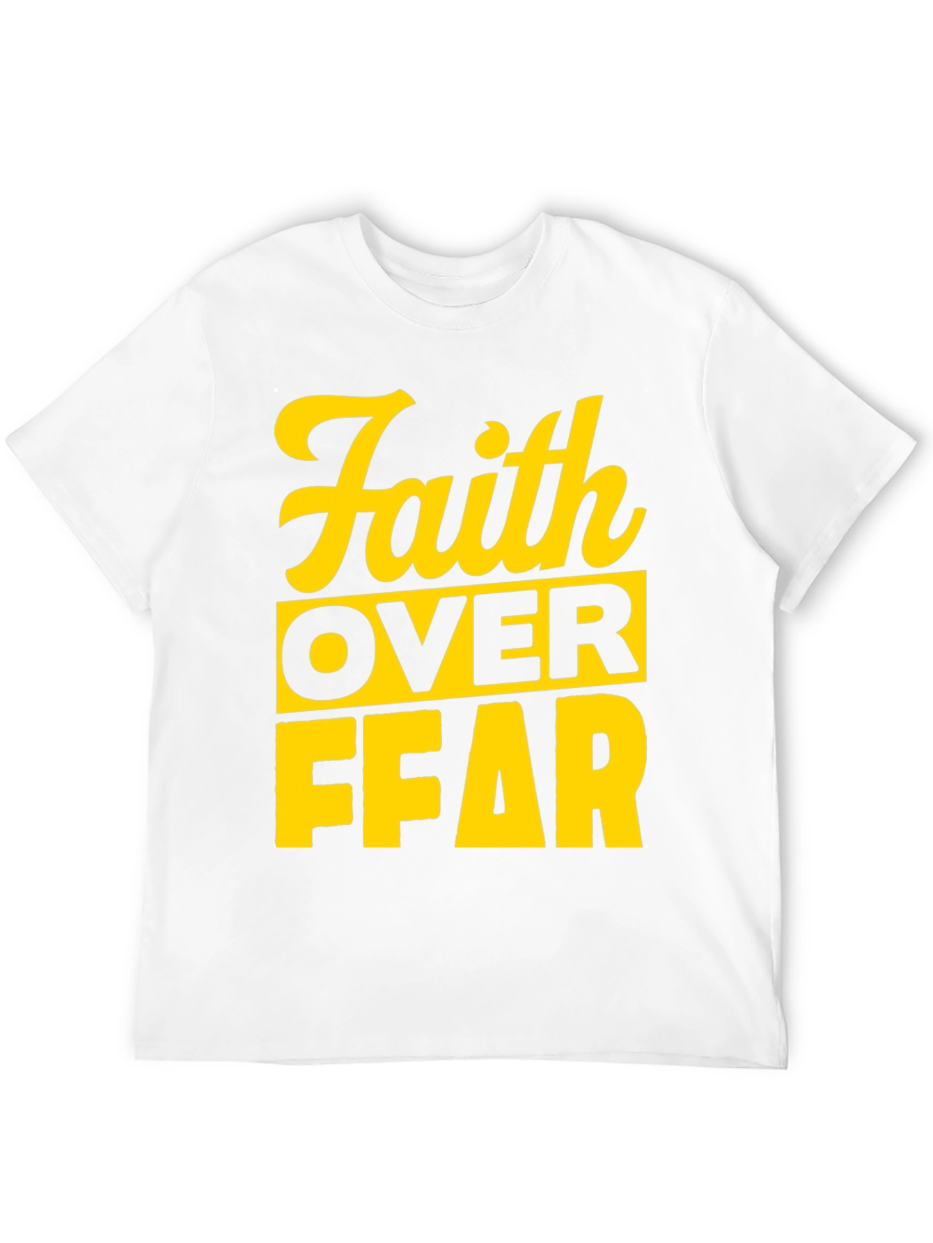 Faith Over Fear Graphic T-Shirt - Black