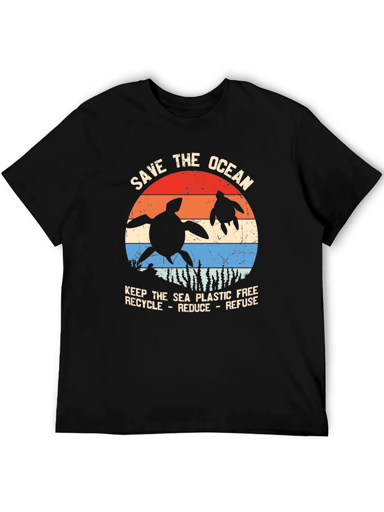 Save the Ocean Turtle Graphic Tee