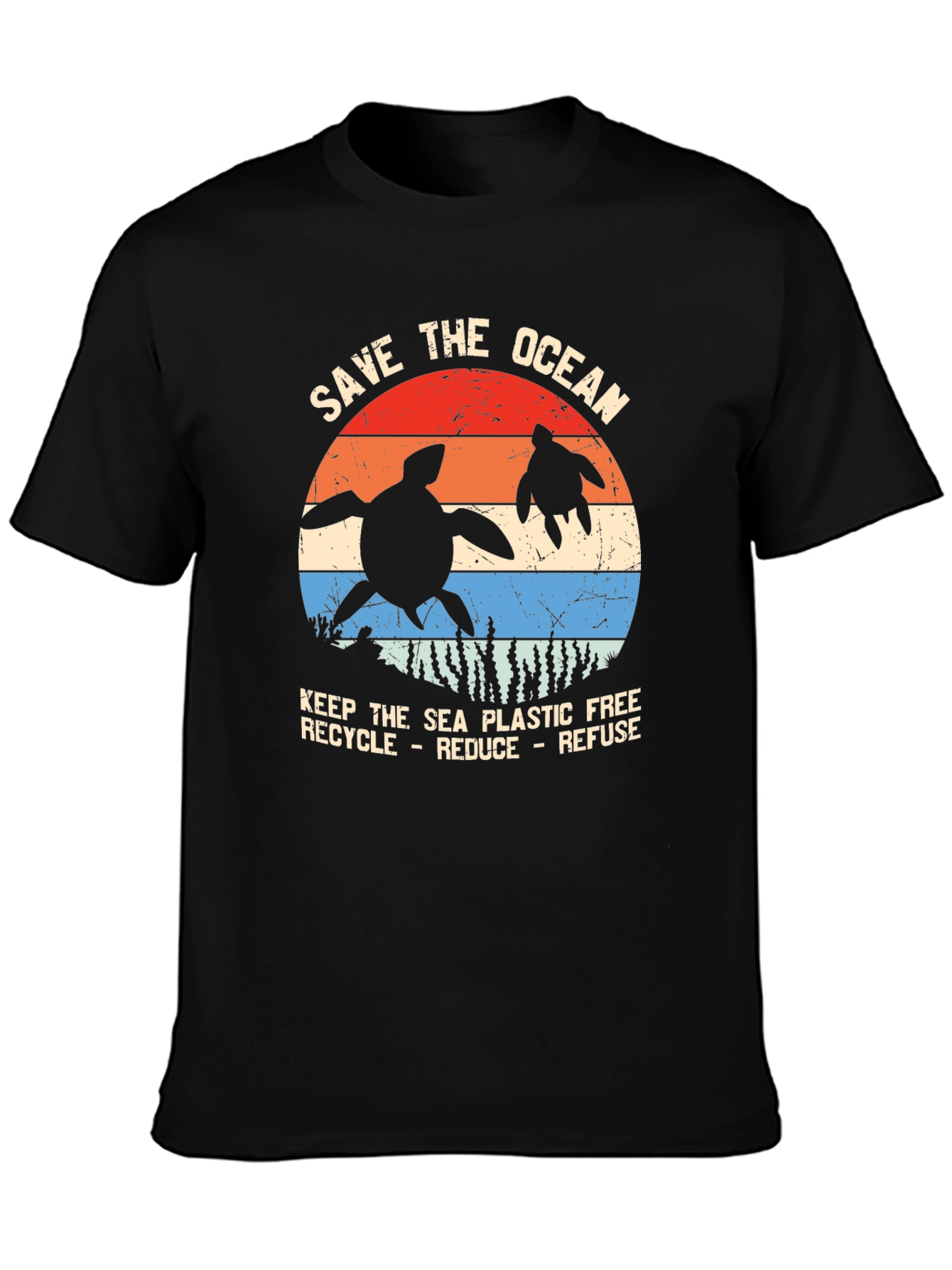 Save the Ocean Turtle Graphic Tee