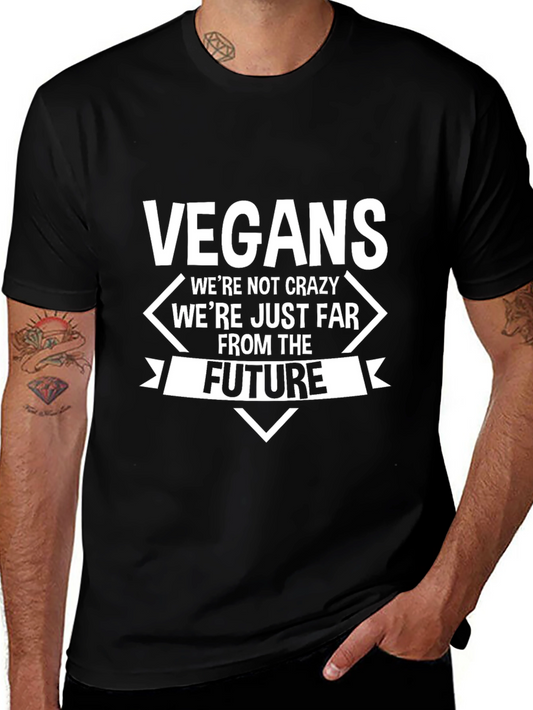 Vegan Future T-Shirt - Black Crew Neck Tee