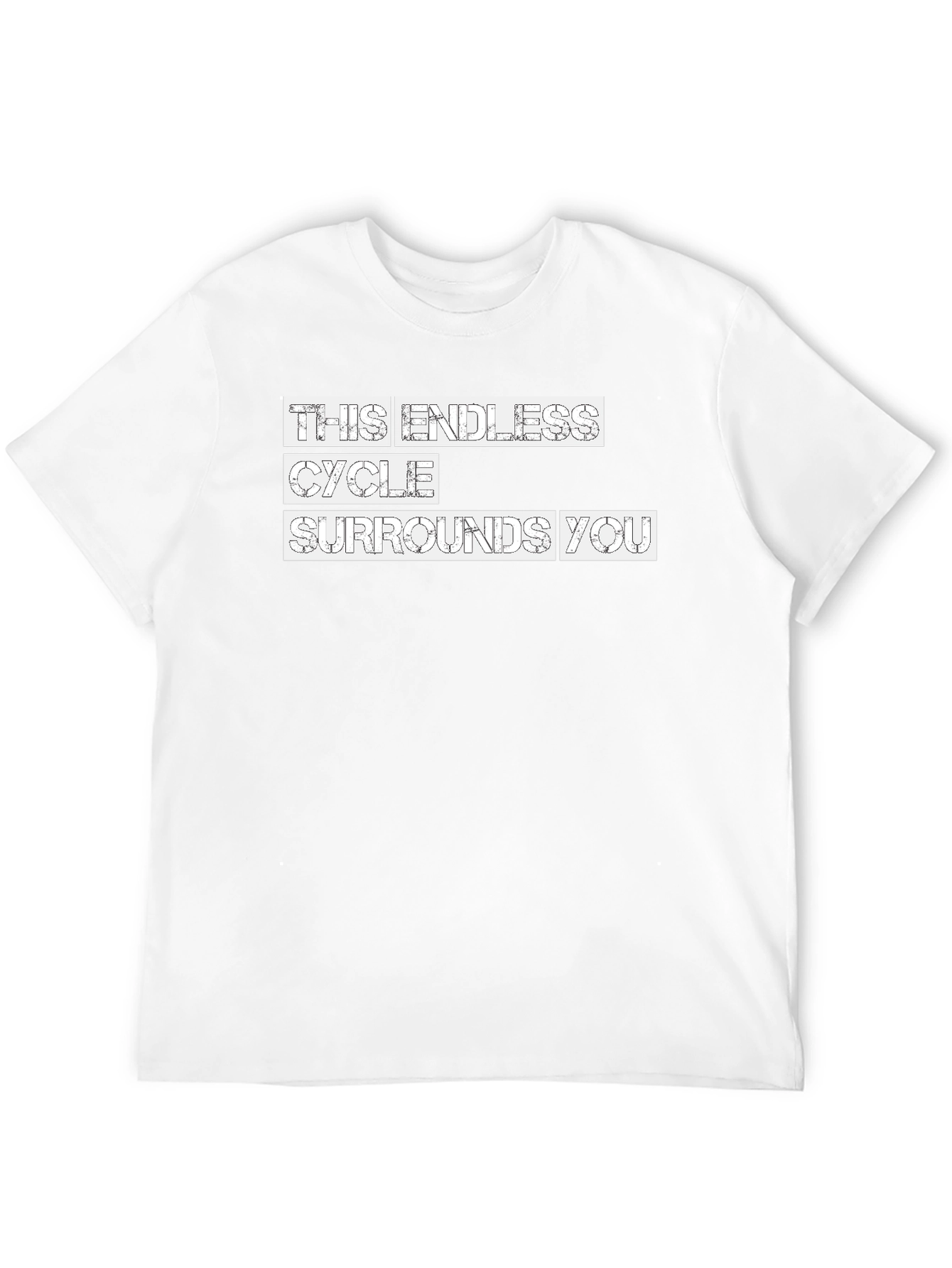 Endless Cycle Graphic Tee - Black Crew Neck T-Shirt