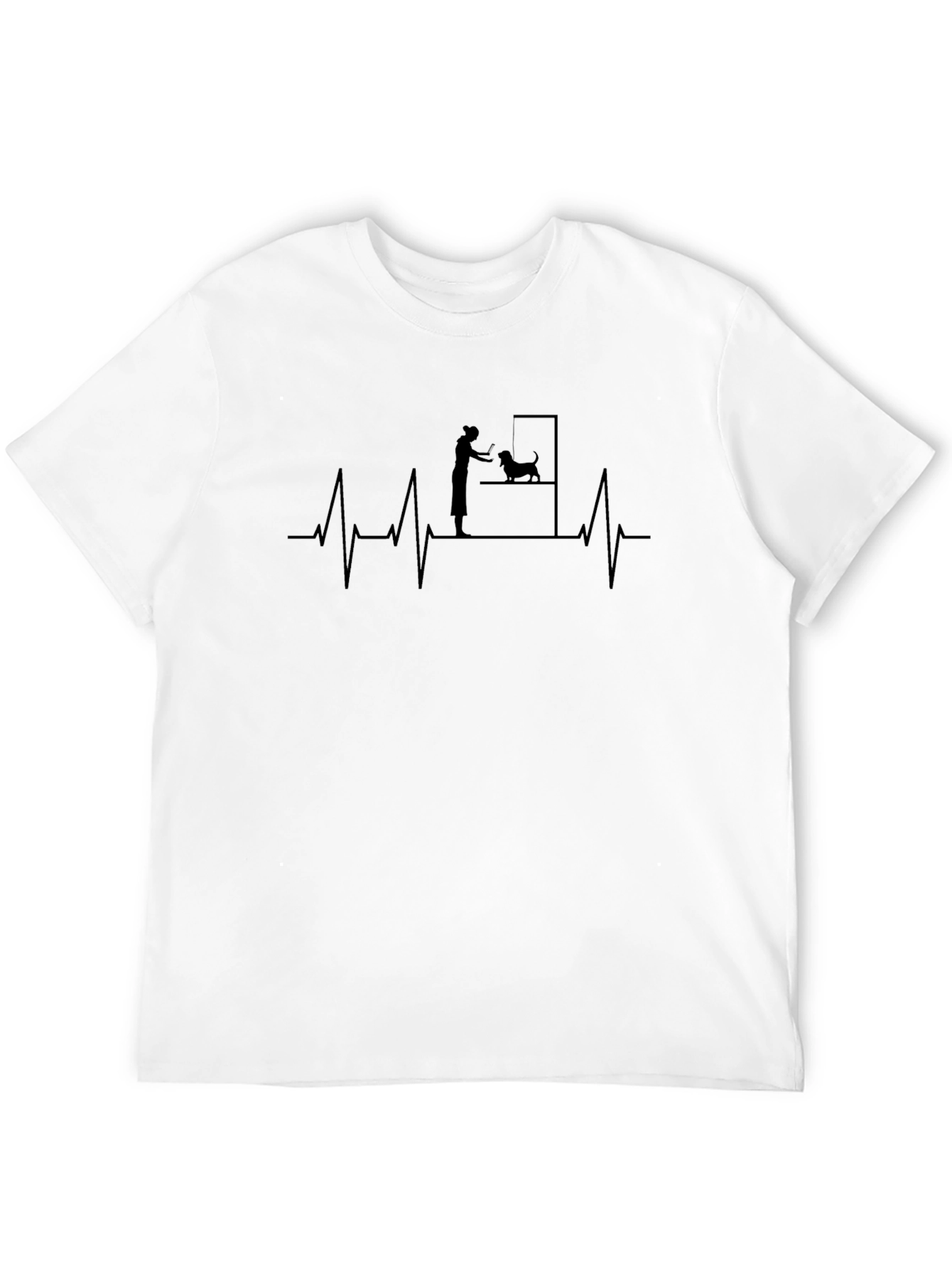Dog Groomer Heartbeat T-Shirt