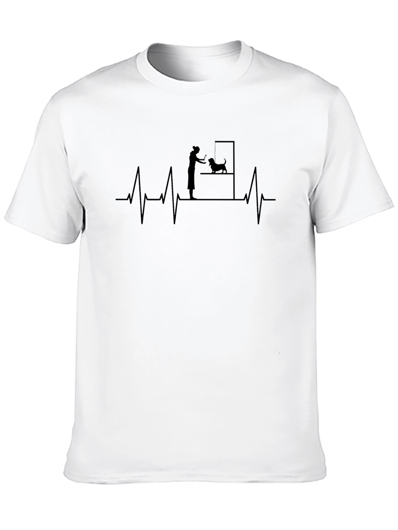 Dog Groomer Heartbeat T-Shirt
