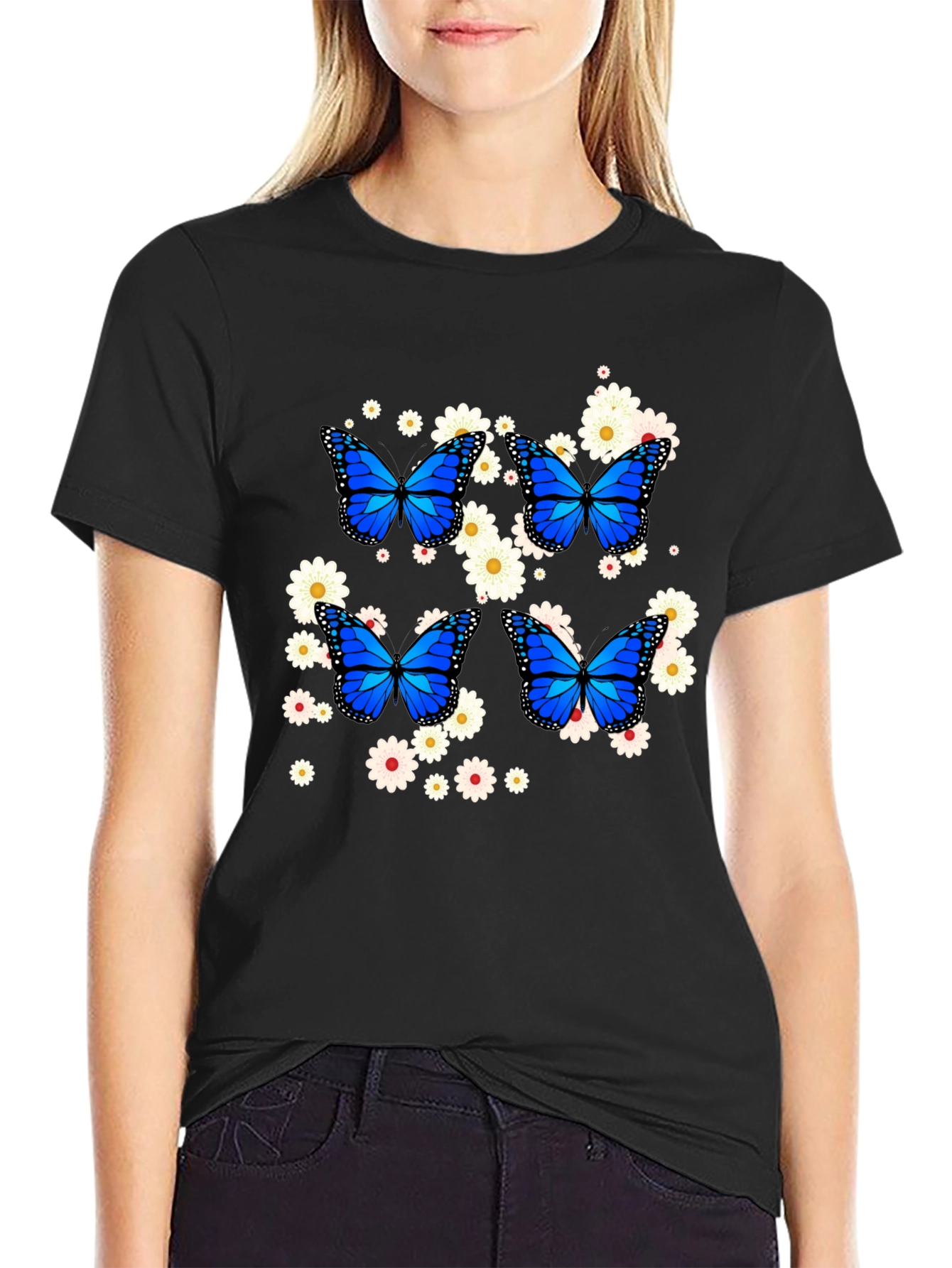 Butterfly Floral Graphic Tee