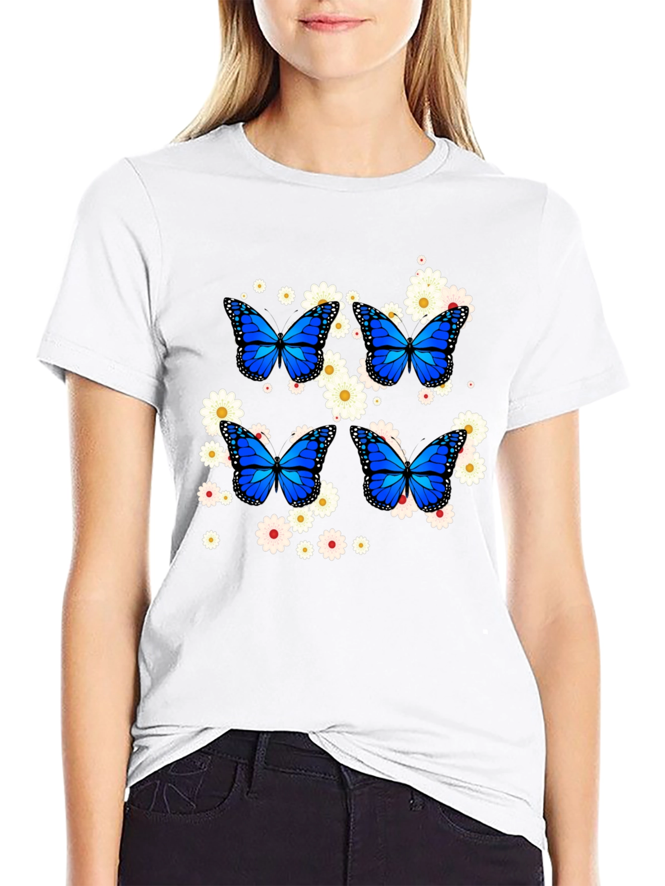 Butterfly Floral Graphic Tee