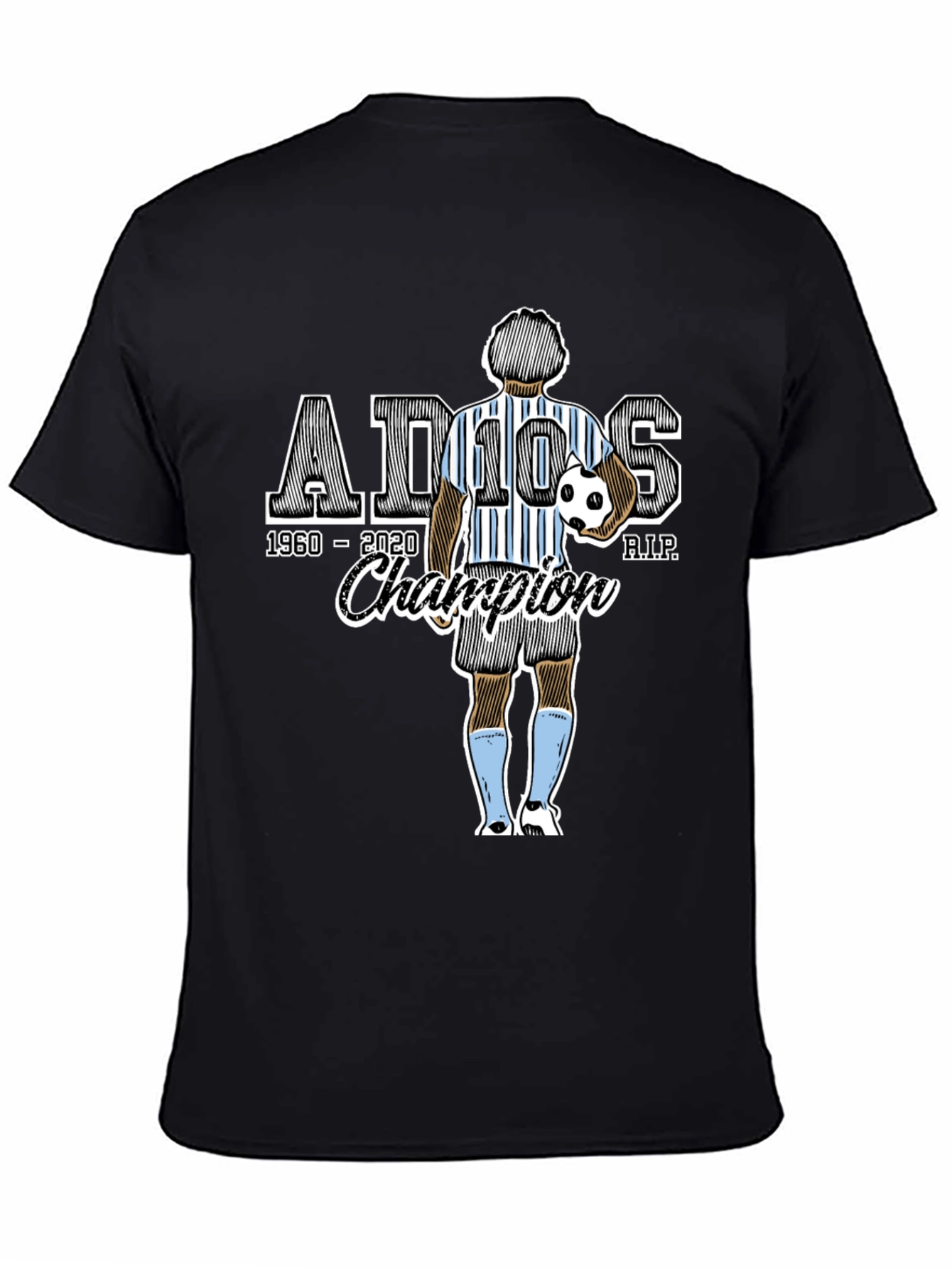 Maradona Tribute T-Shirt - Adios Champion 1960-2020
