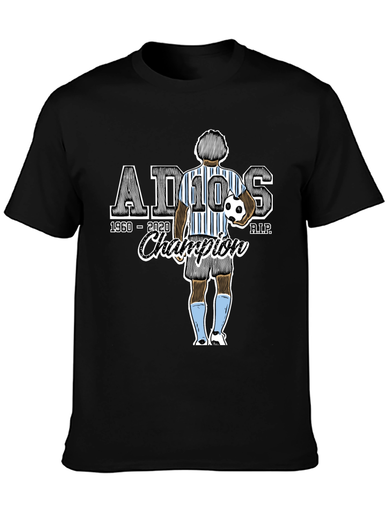 Maradona Tribute T-Shirt - Adios Champion 1960-2020