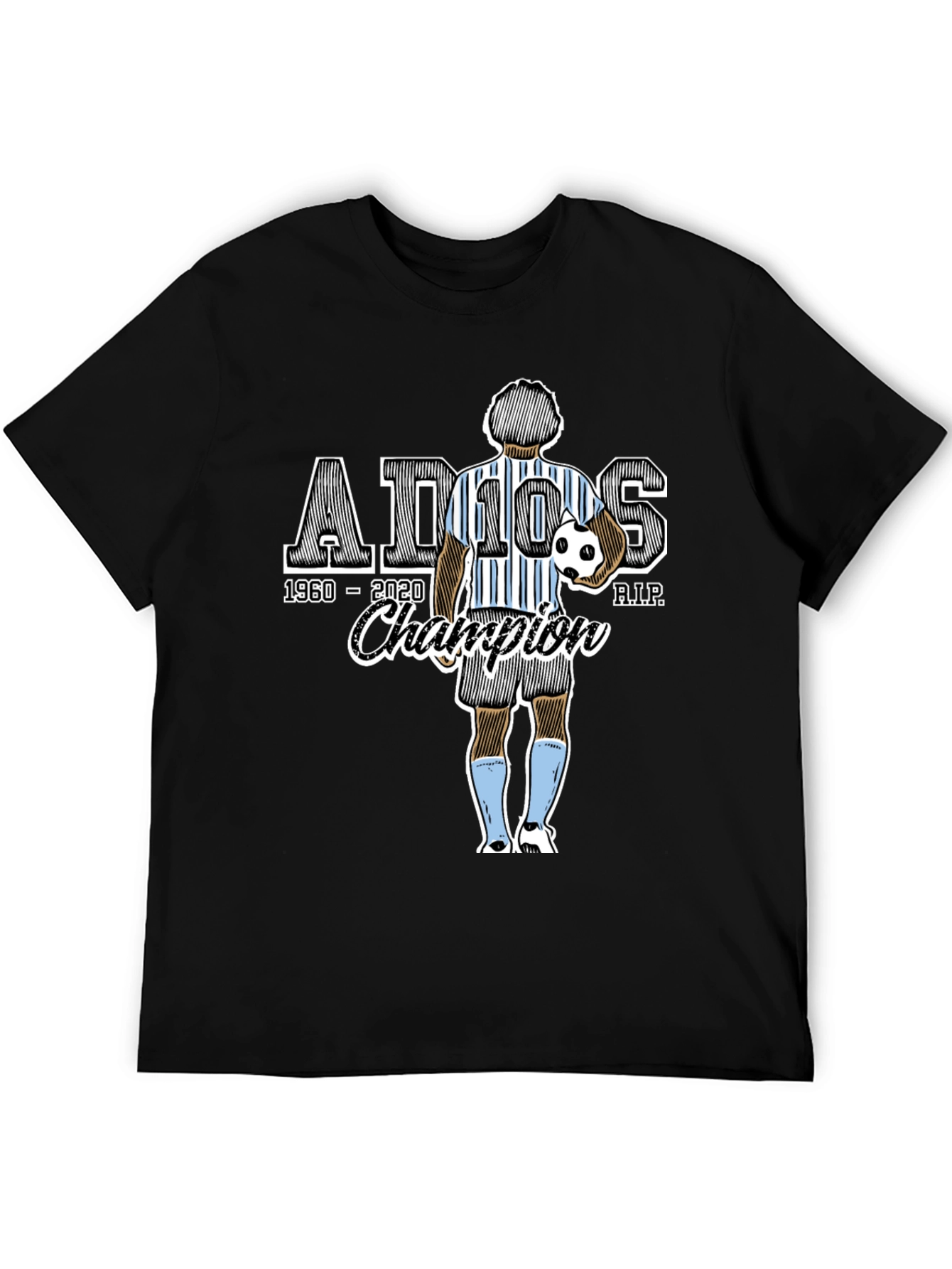 Maradona Tribute T-Shirt - Adios Champion 1960-2020
