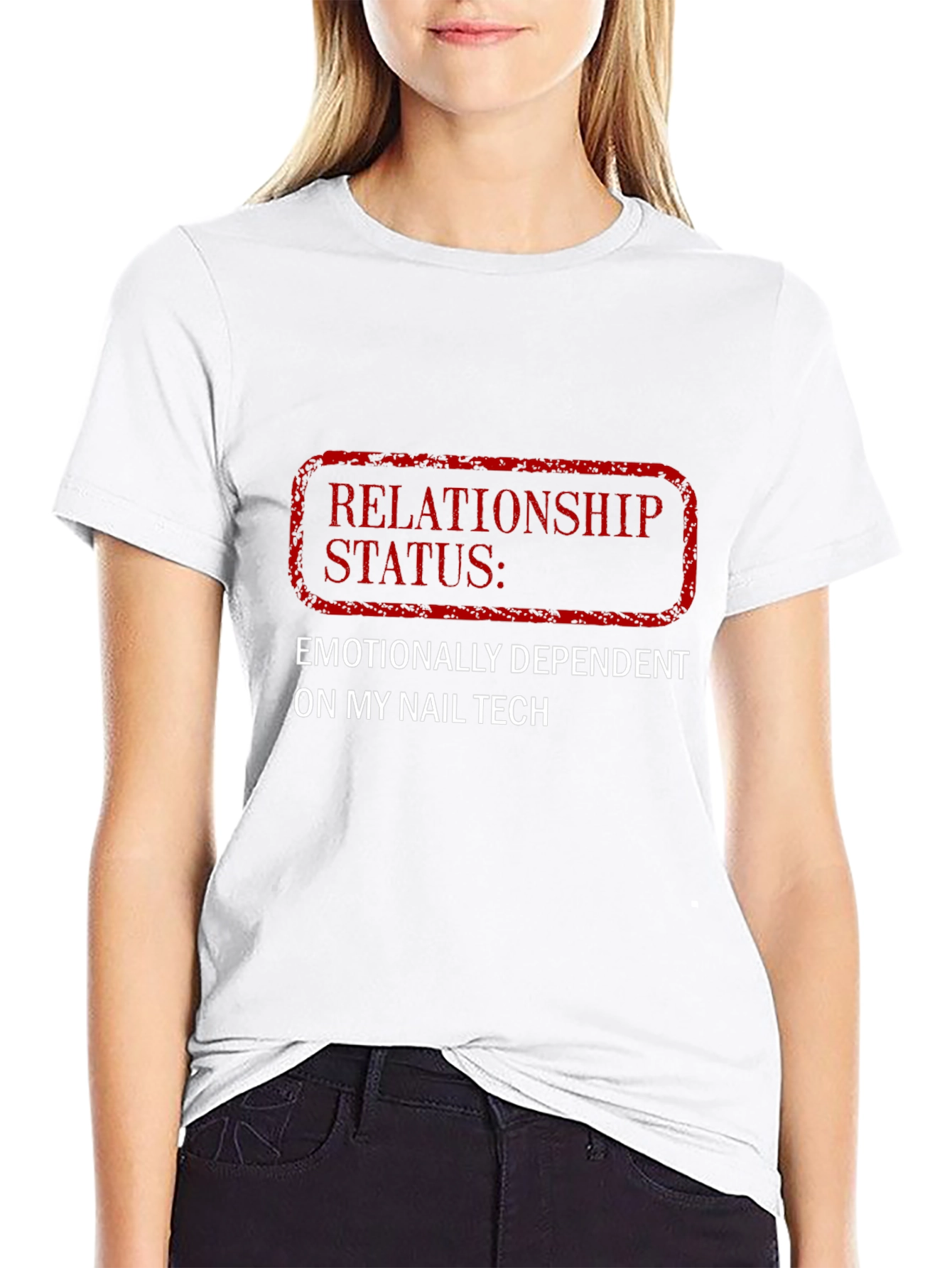 Funny Nail Tech T-Shirt: Relationship Status