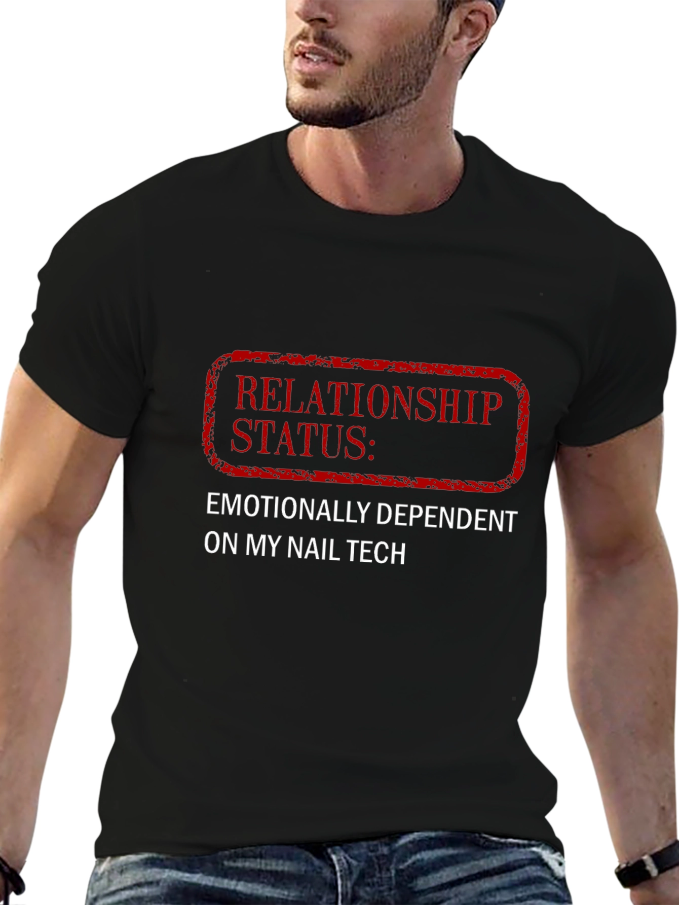 Funny Nail Tech T-Shirt: Relationship Status