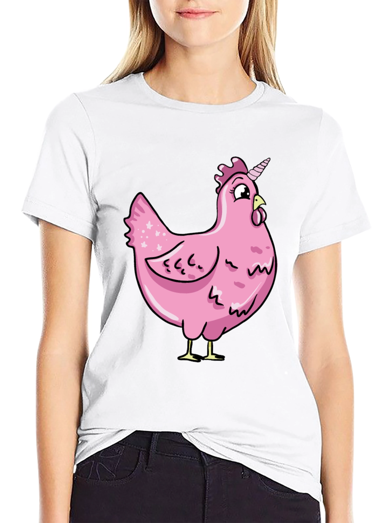 Unicorn Chicken Graphic T-Shirt