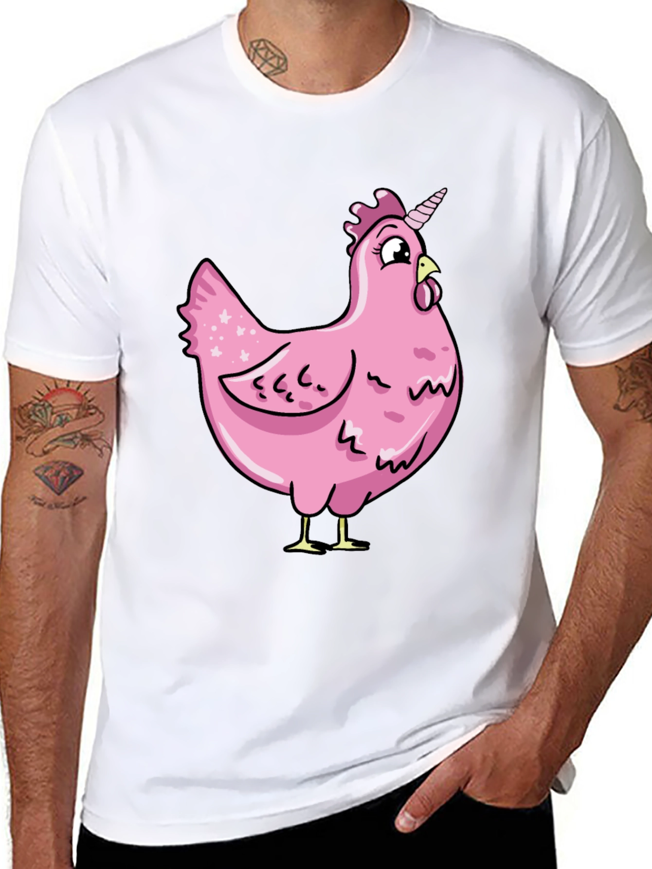 Unicorn Chicken Graphic T-Shirt