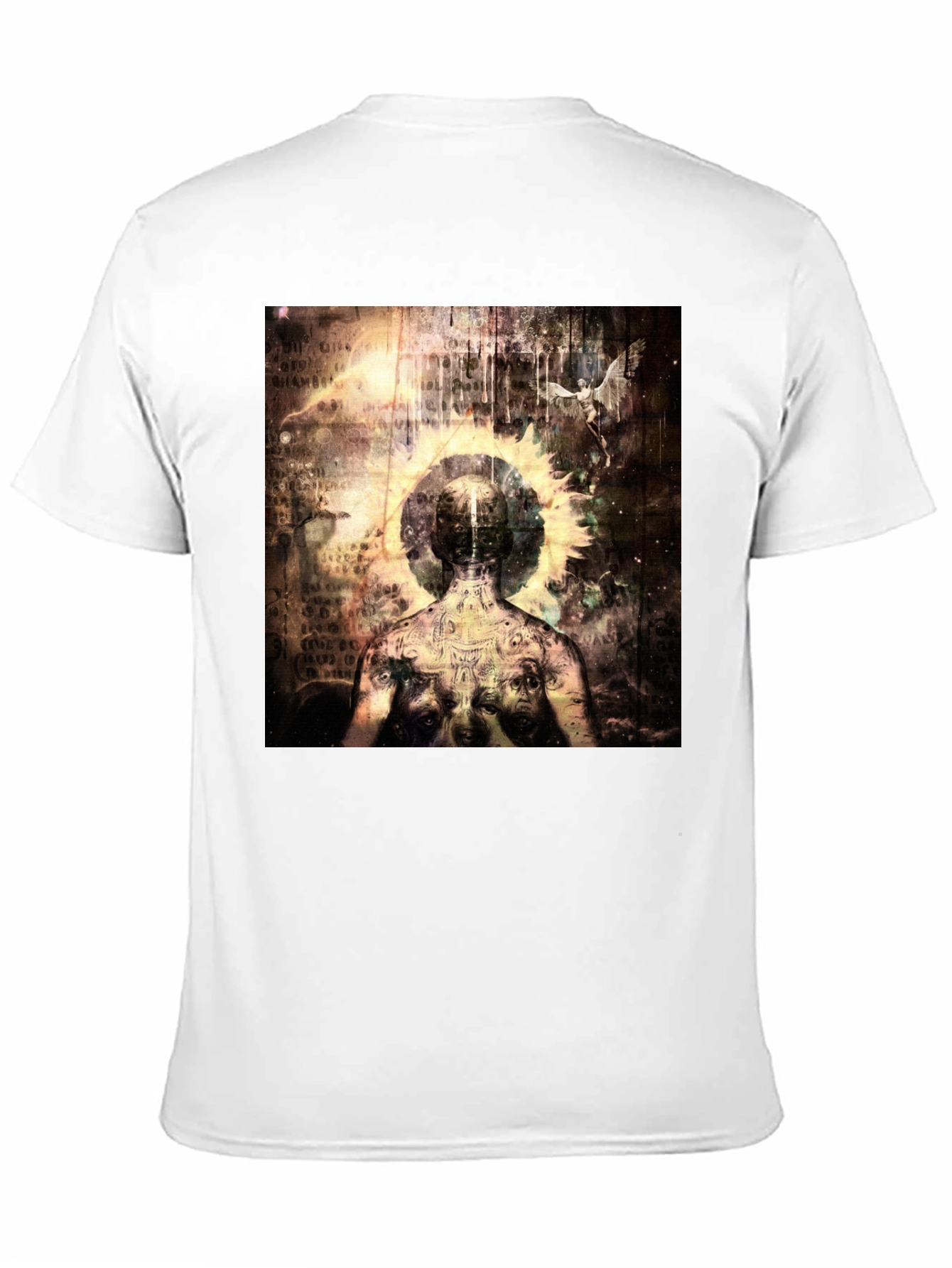 Abstract Art Graphic Tee - Black