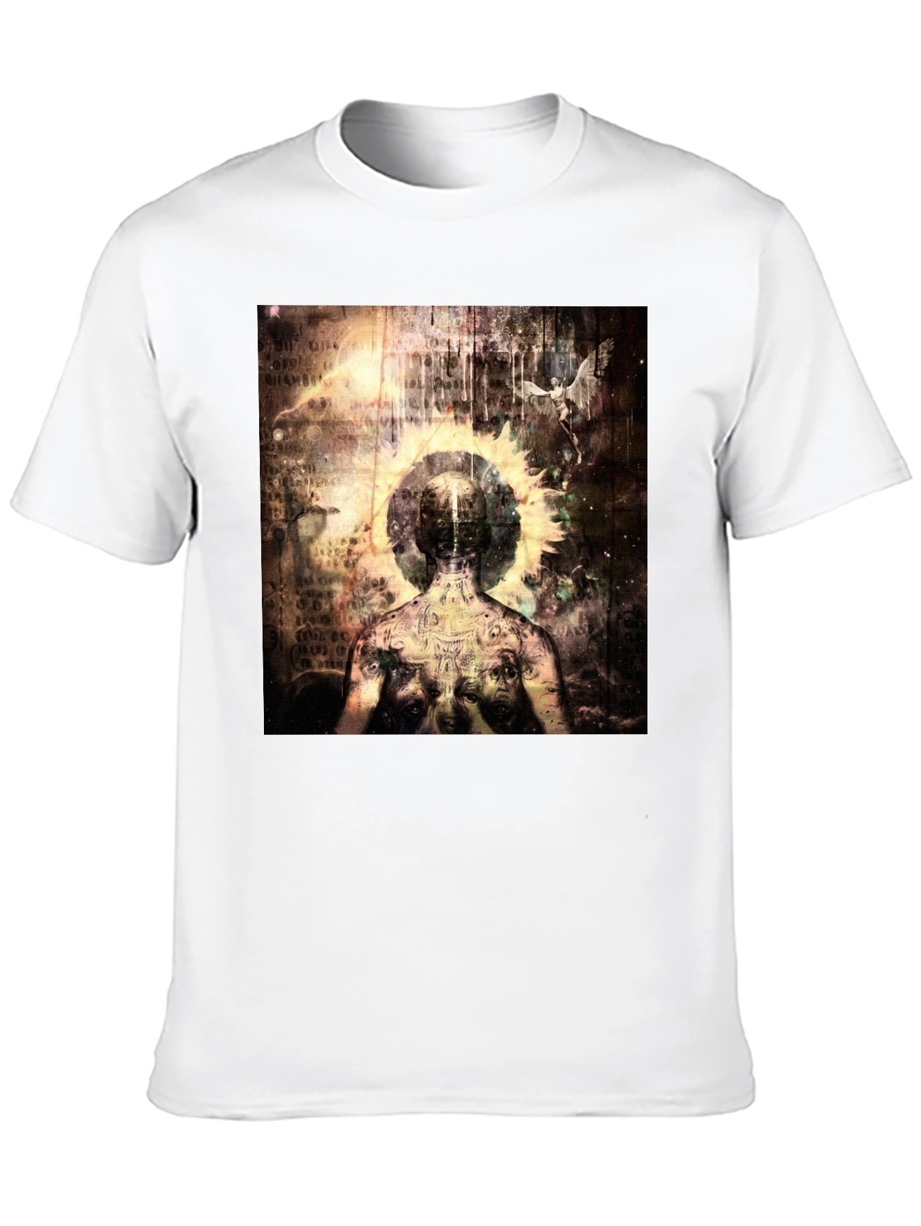 Abstract Art Graphic Tee - Black
