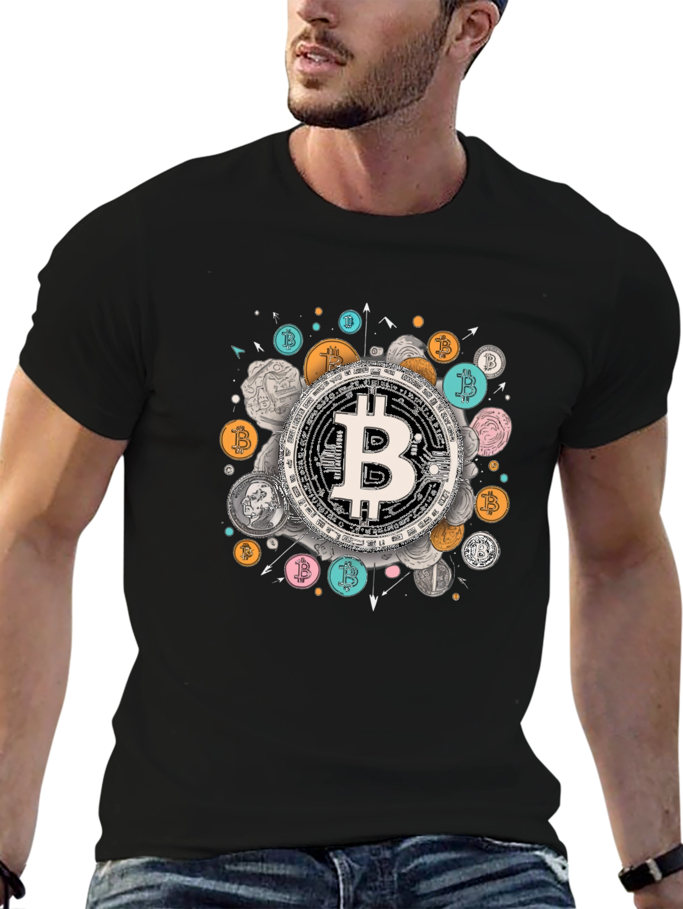 Bitcoin Graphic Tee - Crypto Currency Fashion
