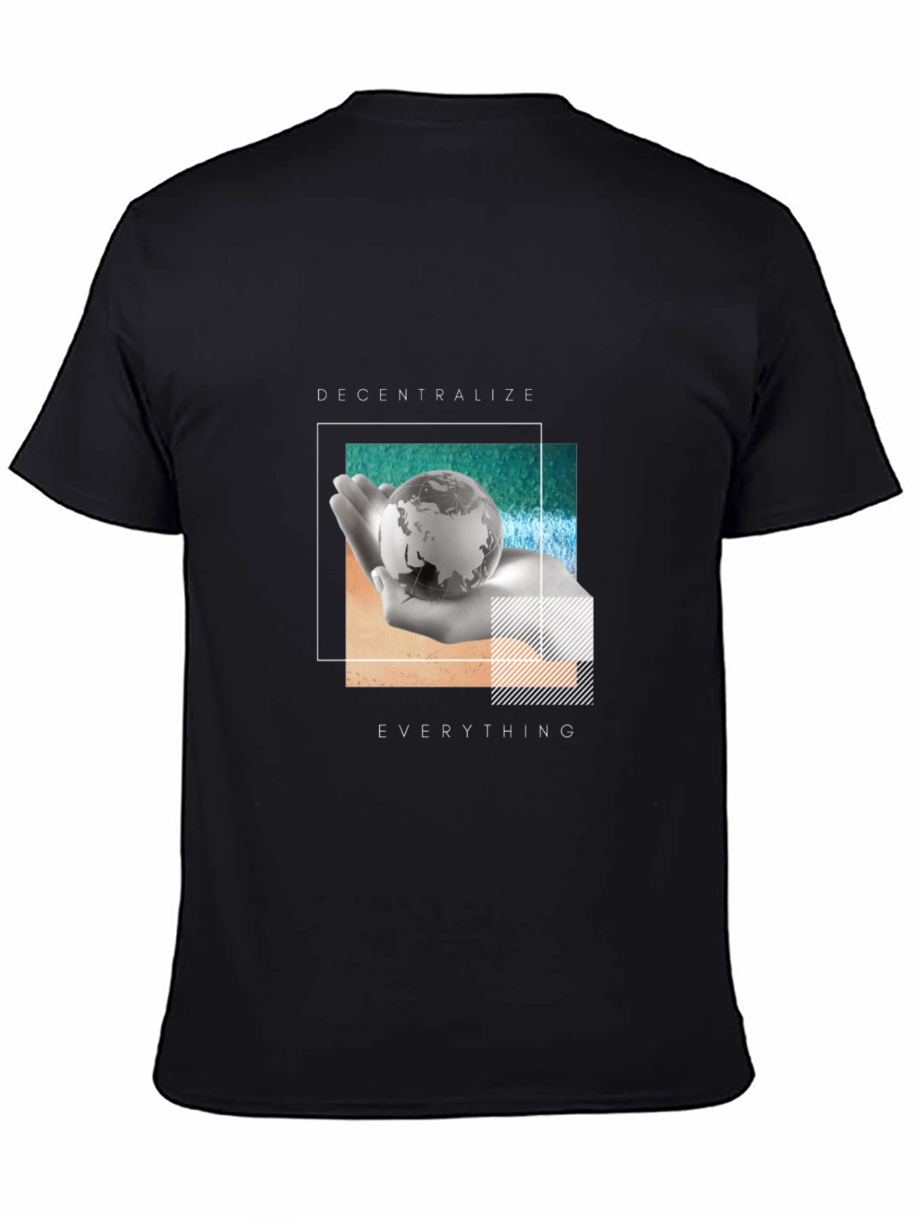Decentralize Everything Black Graphic T-Shirt