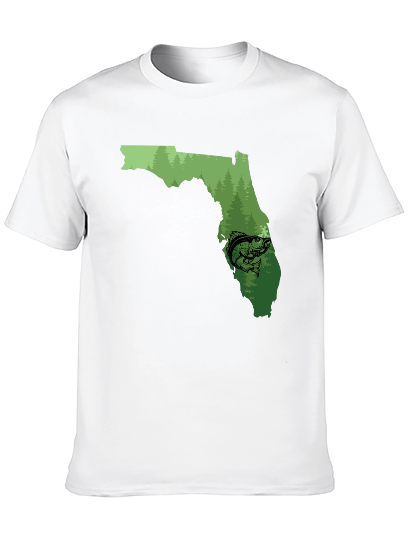 Florida Fishing Graphic Tee - Black